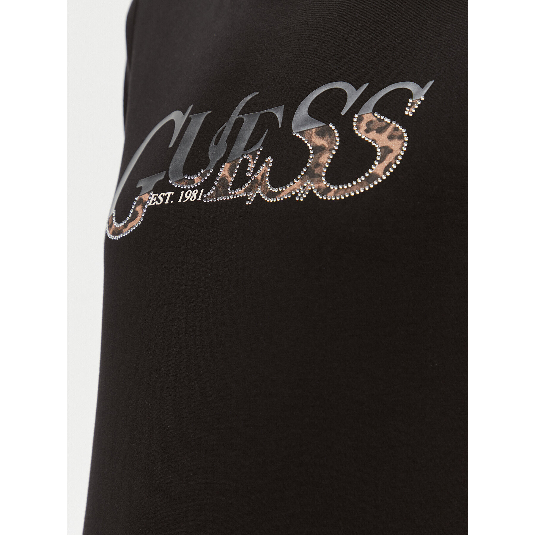 Guess Тишърт W4RI24 JA914 Черен Regular Fit - Pepit.bg