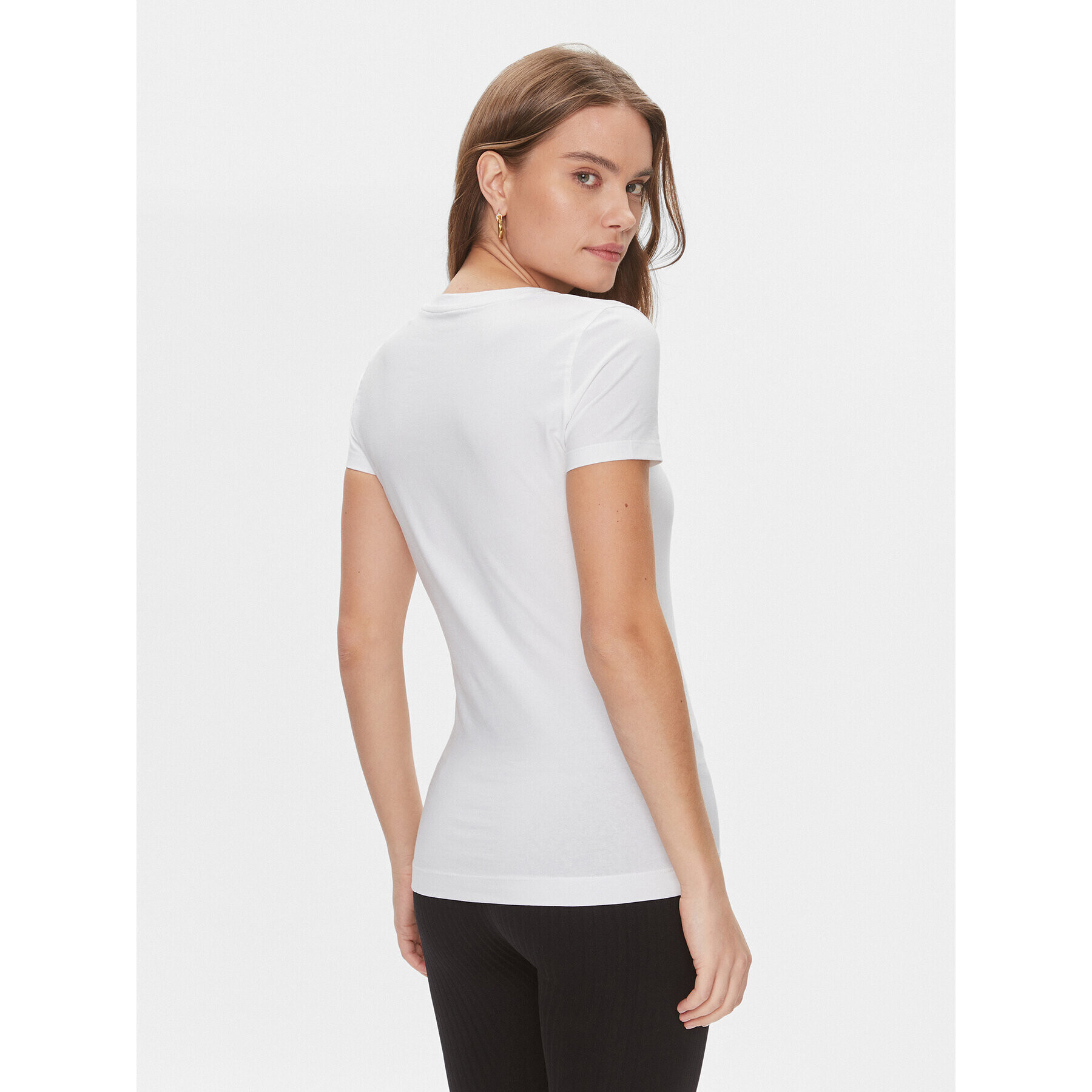 Guess Тишърт W4RI33 J1314 Бял Slim Fit - Pepit.bg