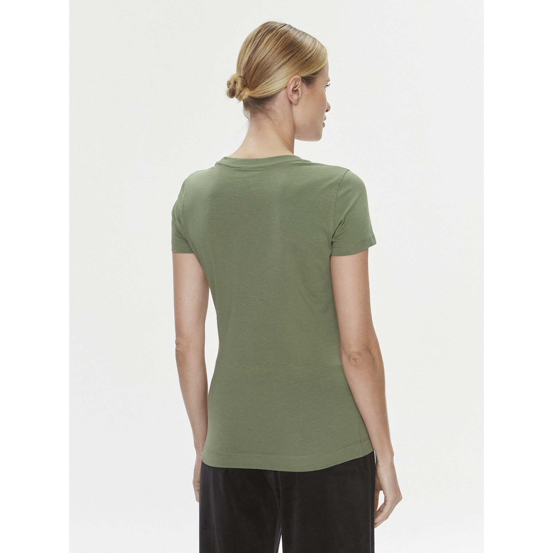 Guess Тишърт W4RI33 J1314 Зелен Slim Fit - Pepit.bg