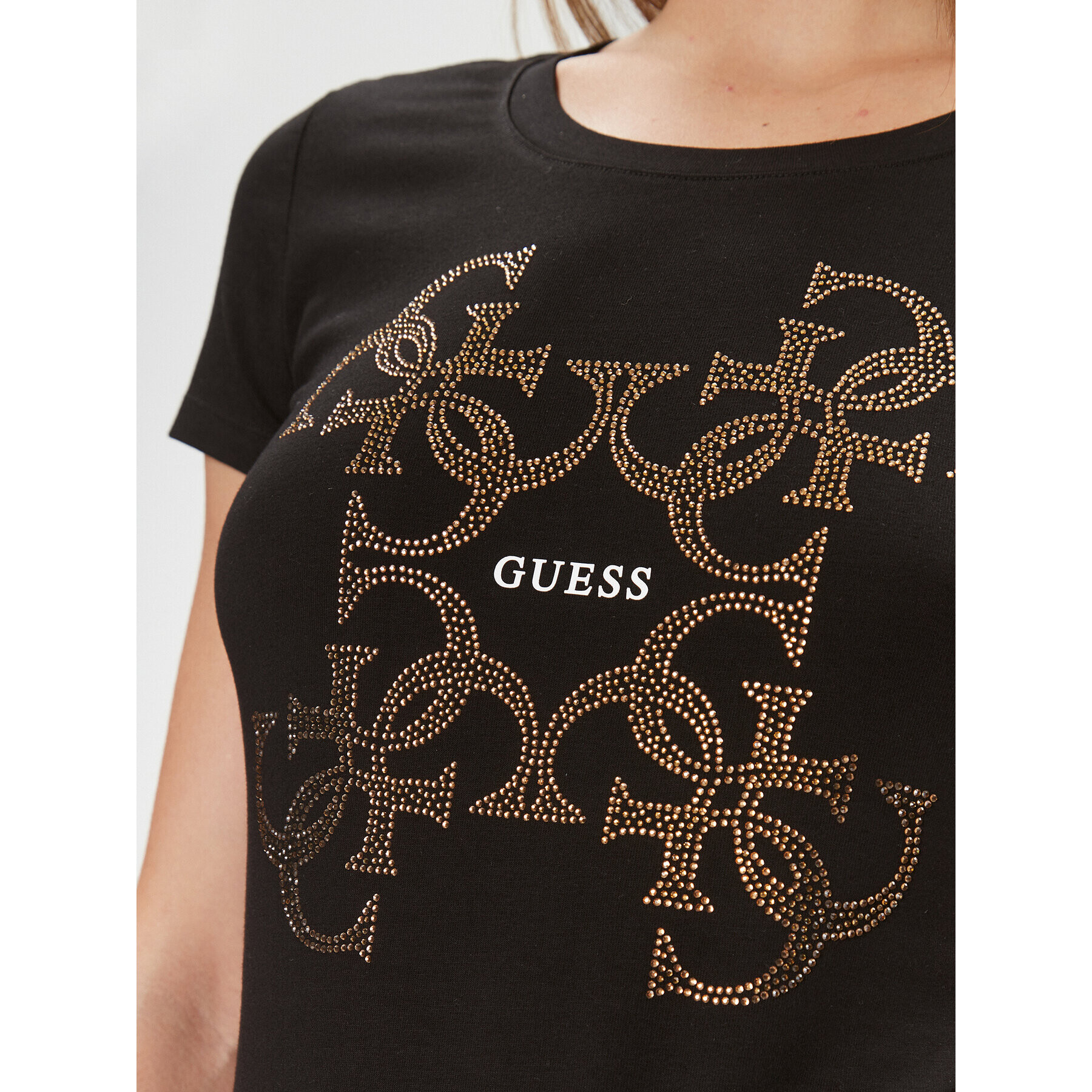 Guess Тишърт W4RI35 J1314 Черен Slim Fit - Pepit.bg