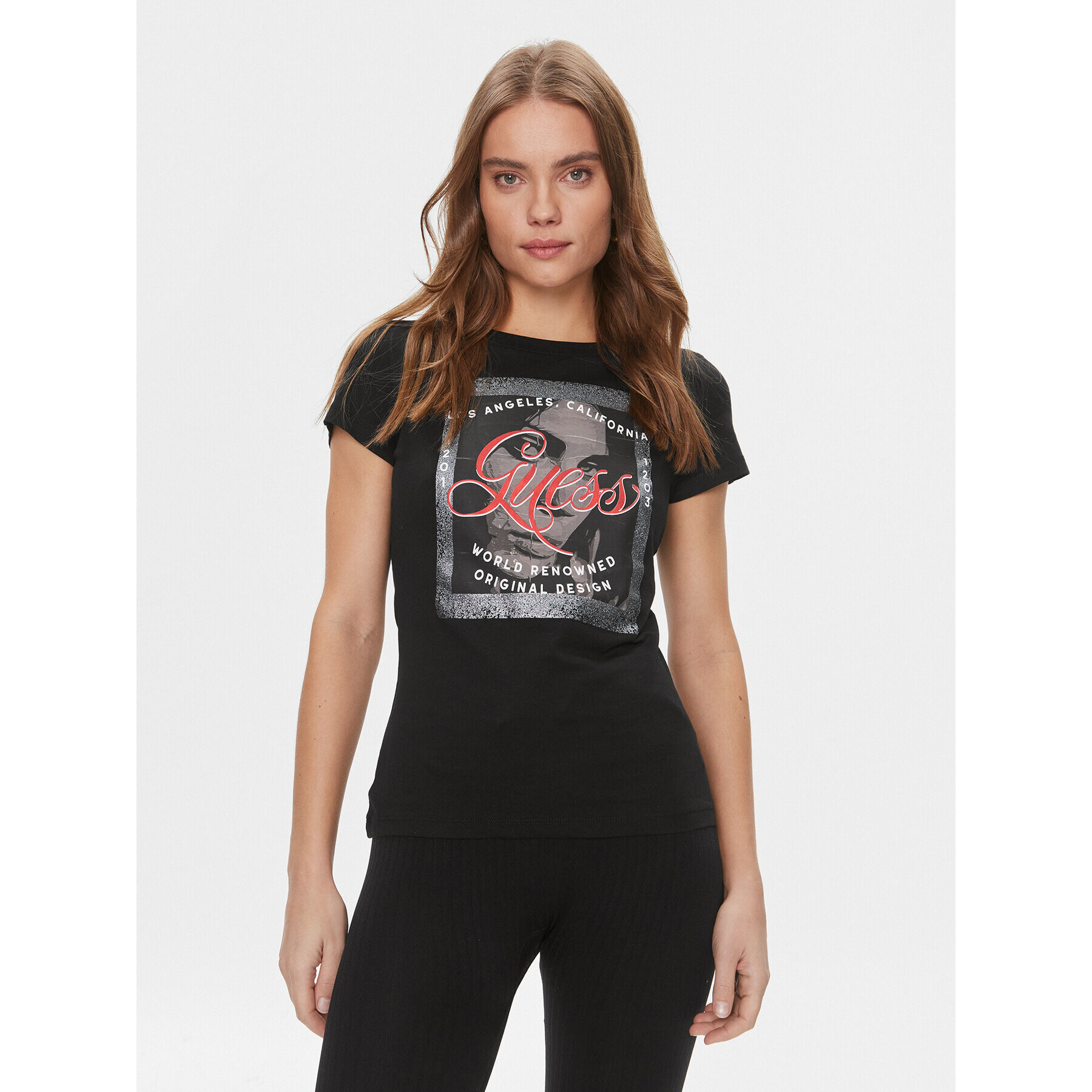 Guess Тишърт W4RI56 JA914 Цветен Slim Fit - Pepit.bg