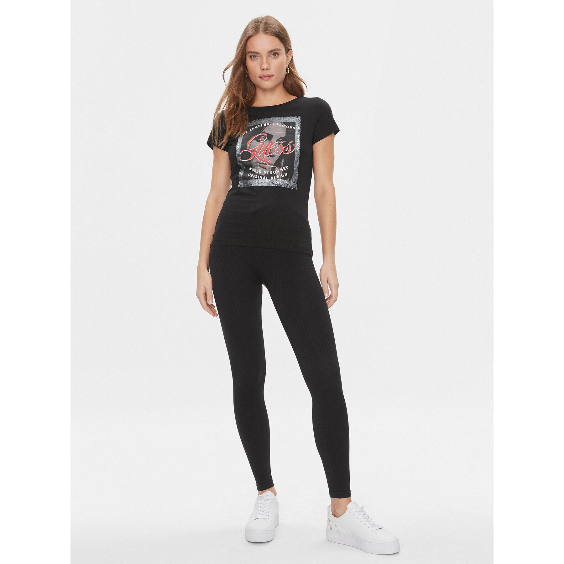 Guess Тишърт W4RI56 JA914 Цветен Slim Fit - Pepit.bg