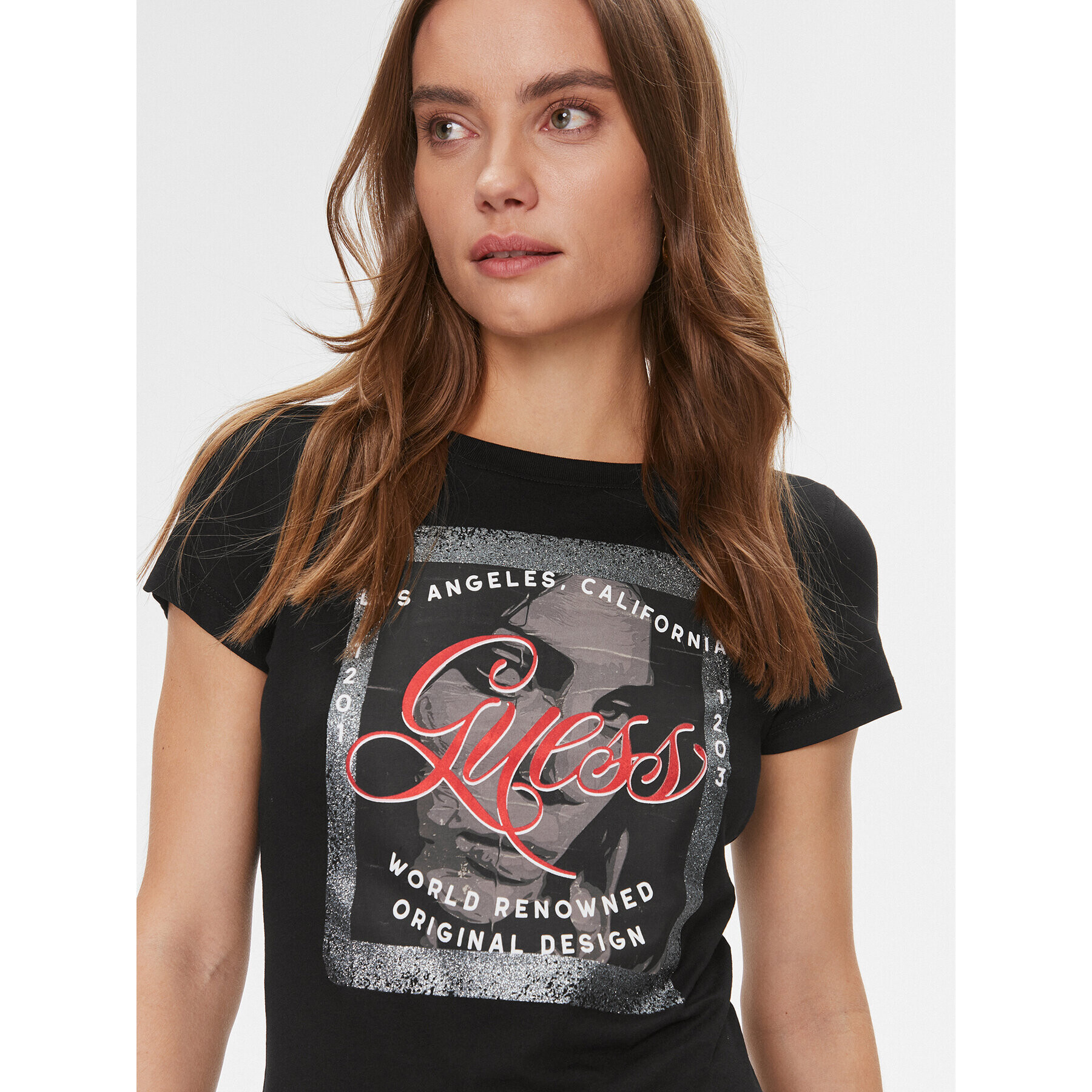Guess Тишърт W4RI56 JA914 Цветен Slim Fit - Pepit.bg