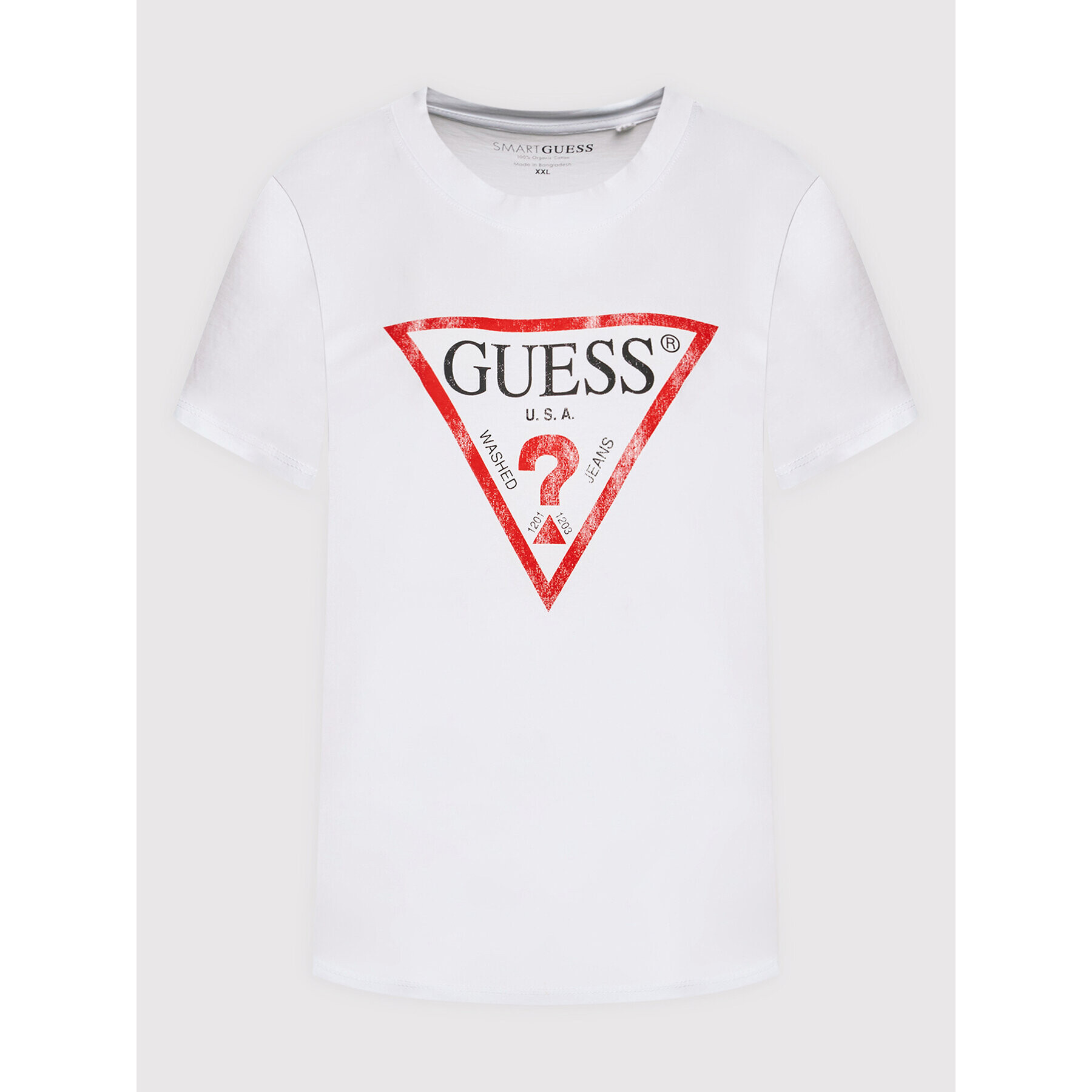Guess Тишърт W93I0R R9I60 Бял Regular Fit - Pepit.bg