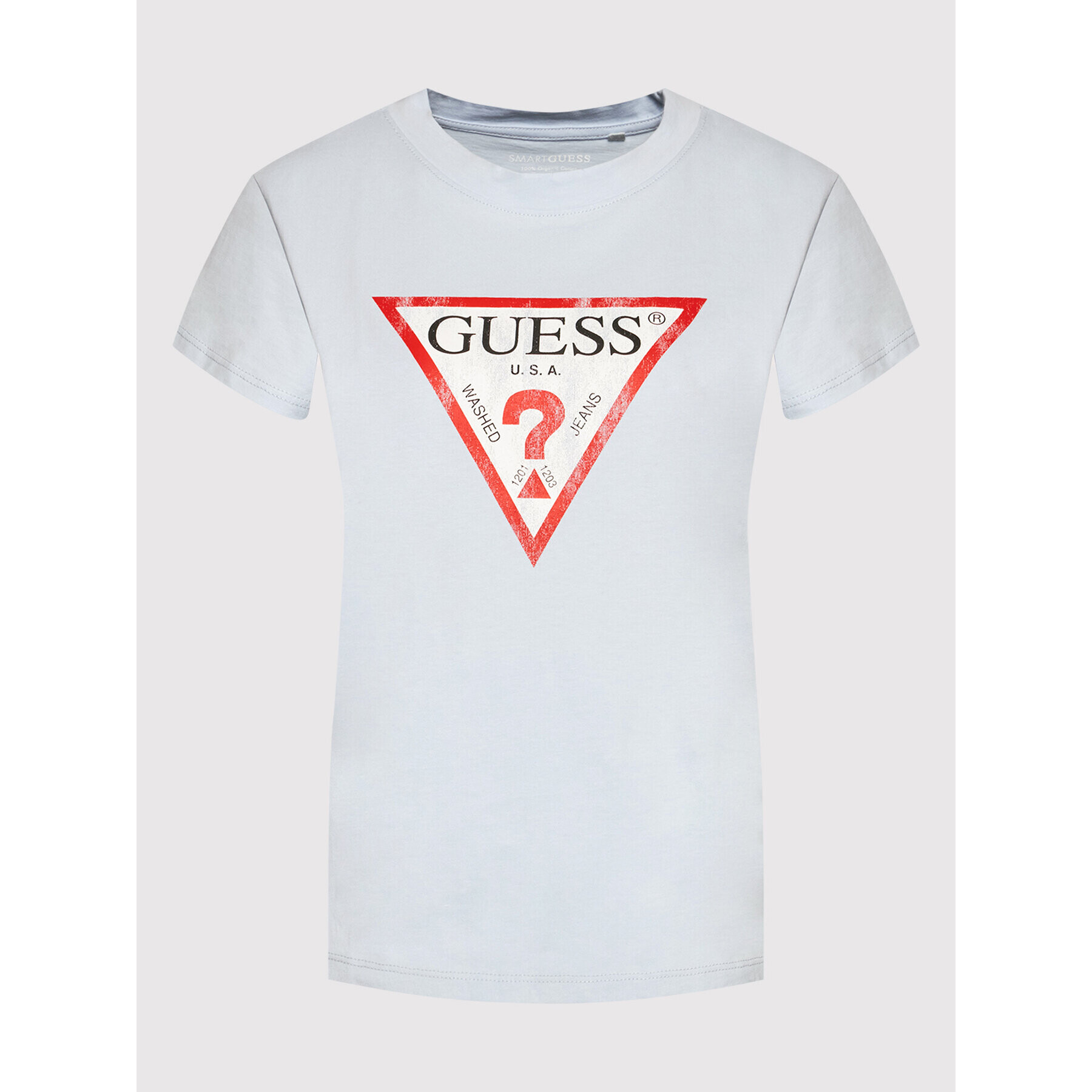 Guess Тишърт W93I0R R9I60 Син Regular Fit - Pepit.bg