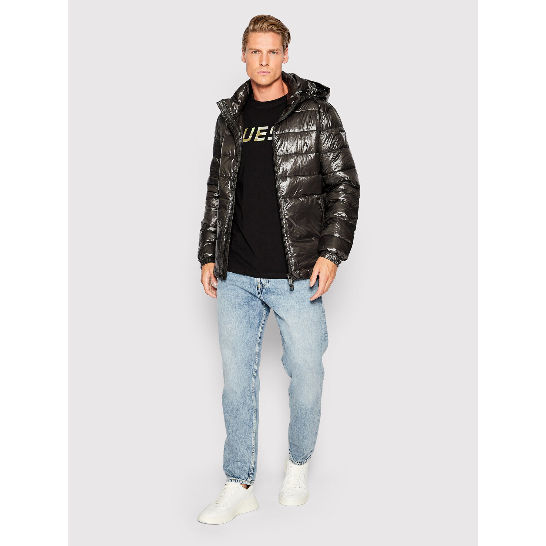 Guess Тишърт Z2YI09 J1311 Черен Regular Fit - Pepit.bg