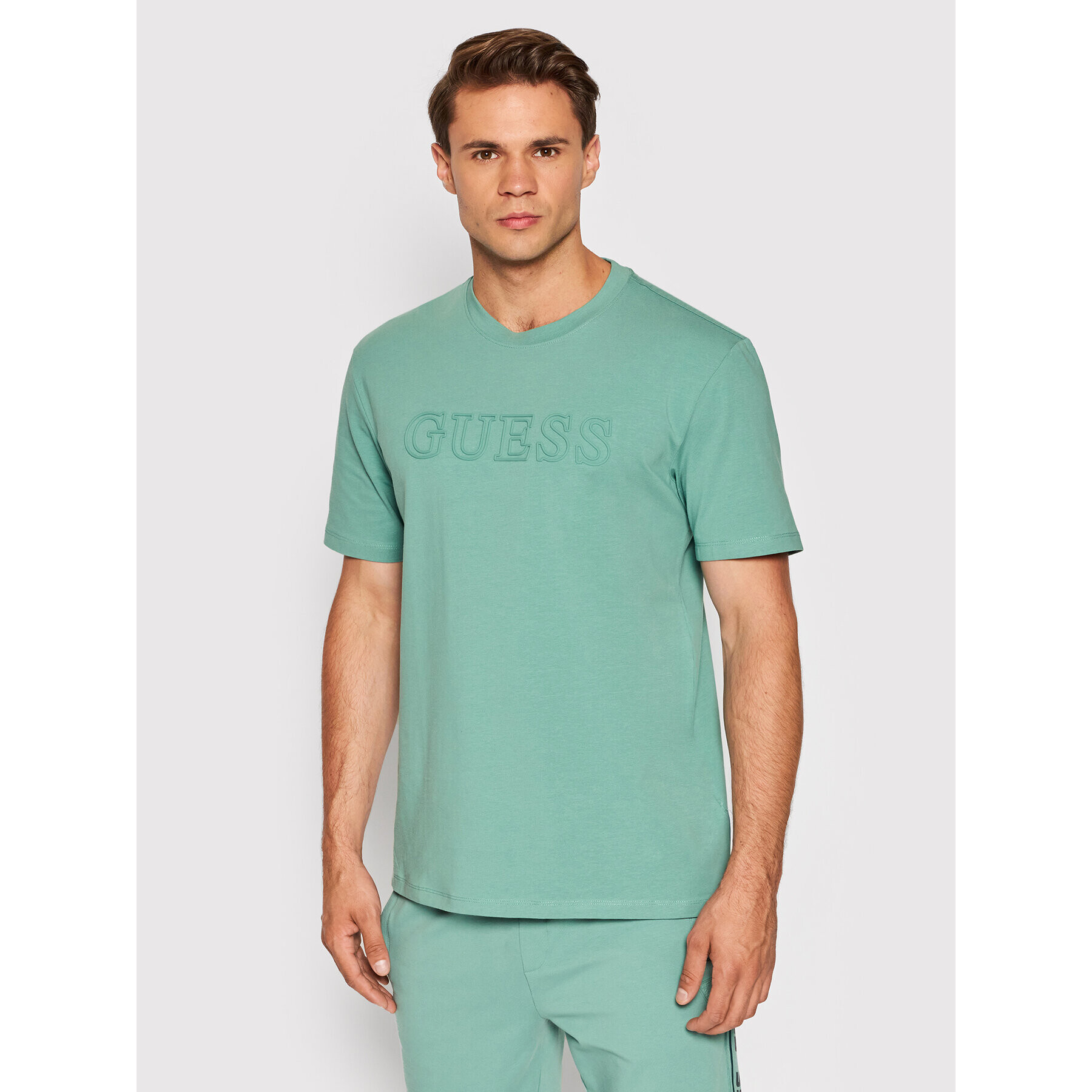 Guess Тишърт Z2YI11 J1311 Зелен Regular Fit - Pepit.bg