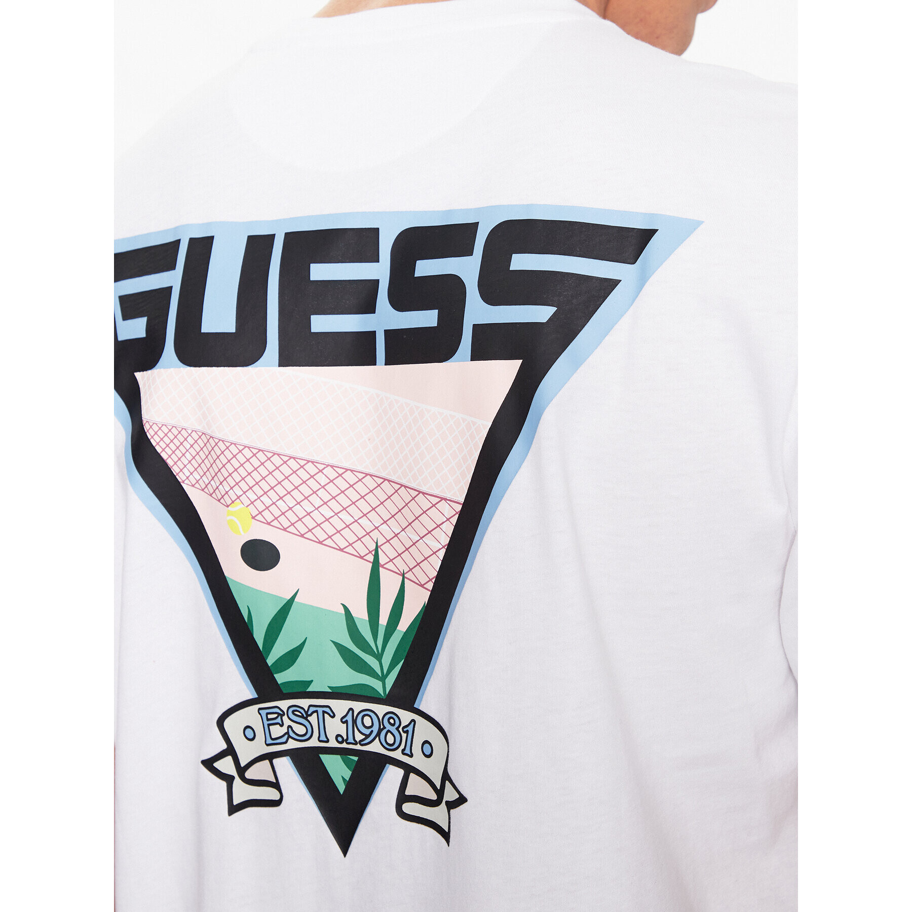 Guess Тишърт Z3BI06 I3Z14 Бял Regular Fit - Pepit.bg