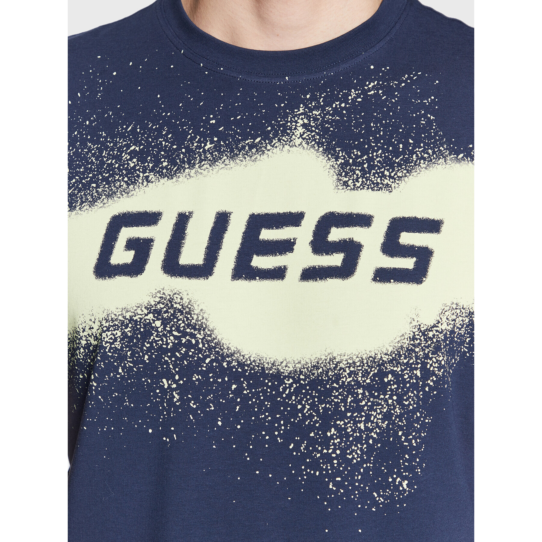 Guess Тишърт Z3GI15 J1314 Тъмносин Slim Fit - Pepit.bg