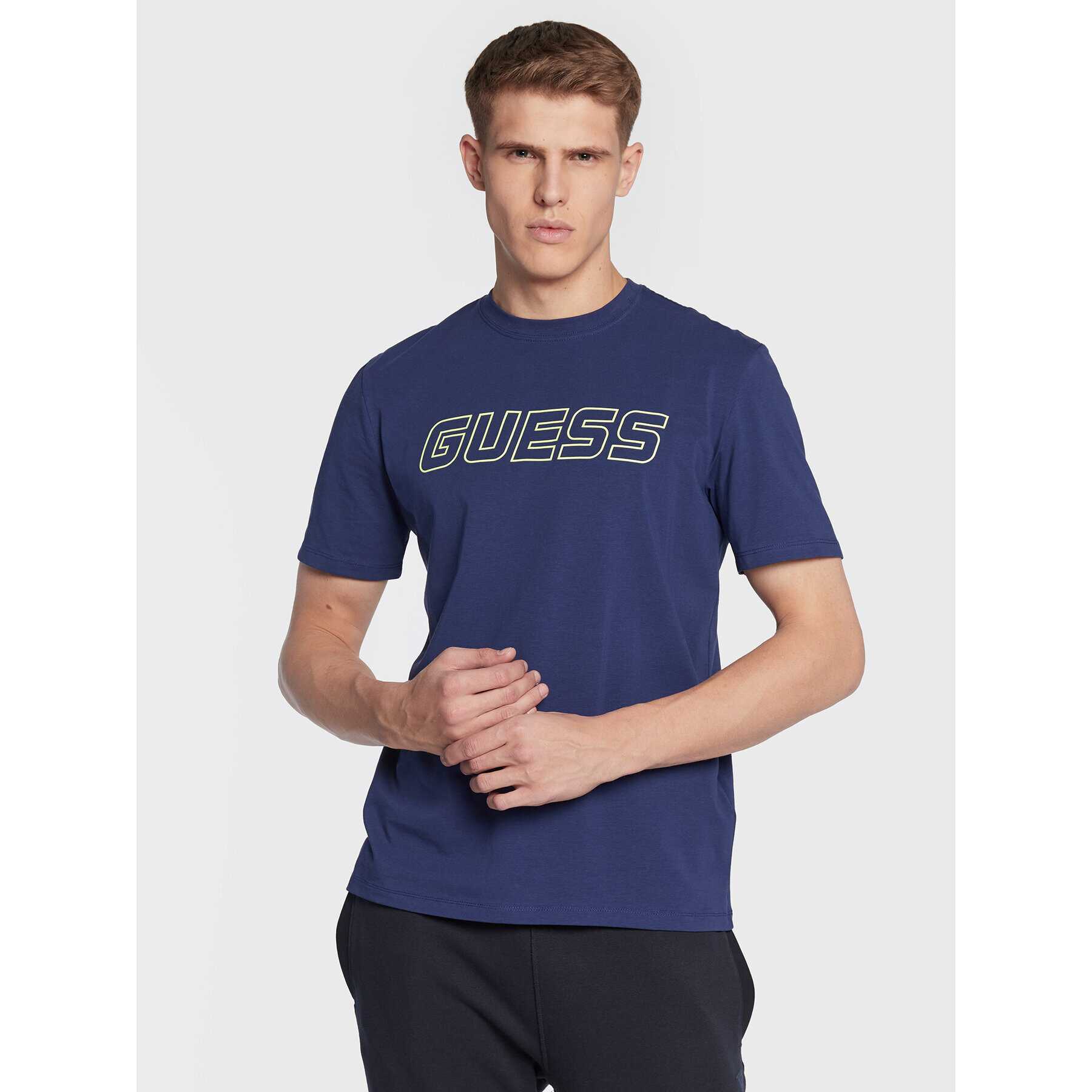 Guess Тишърт Z3RI03 J1314 Тъмносин Regular Fit - Pepit.bg