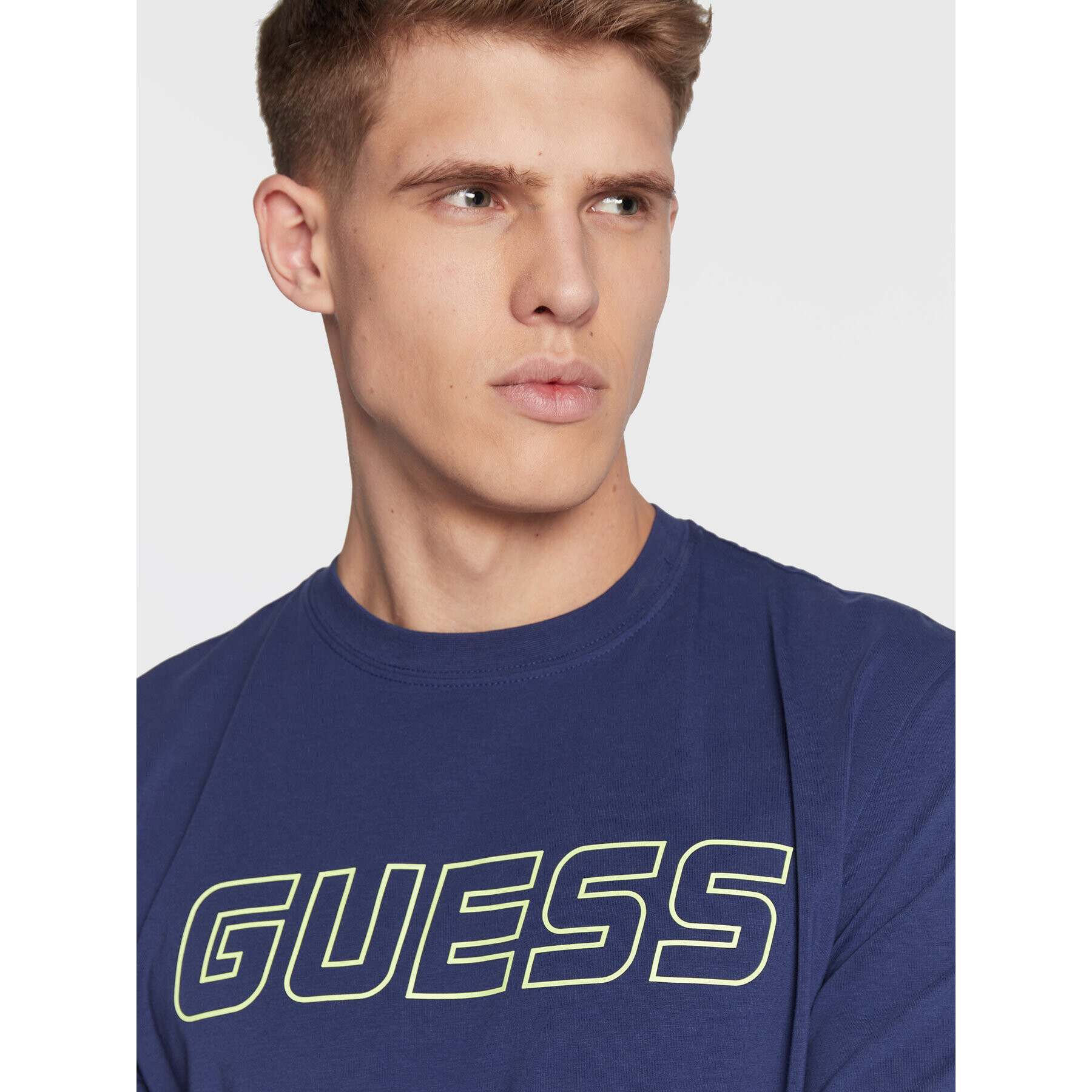 Guess Тишърт Z3RI03 J1314 Тъмносин Regular Fit - Pepit.bg