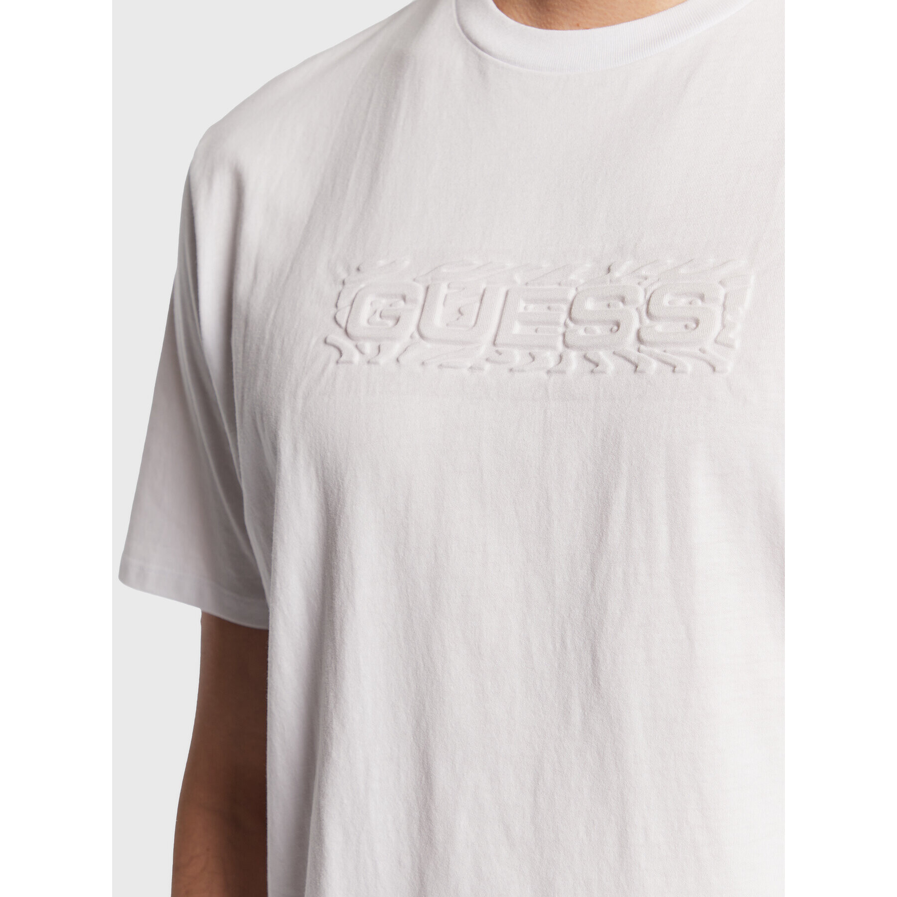 Guess Тишърт Zebra Logo M3GI58 KBDL0 Бял Slim Fit - Pepit.bg