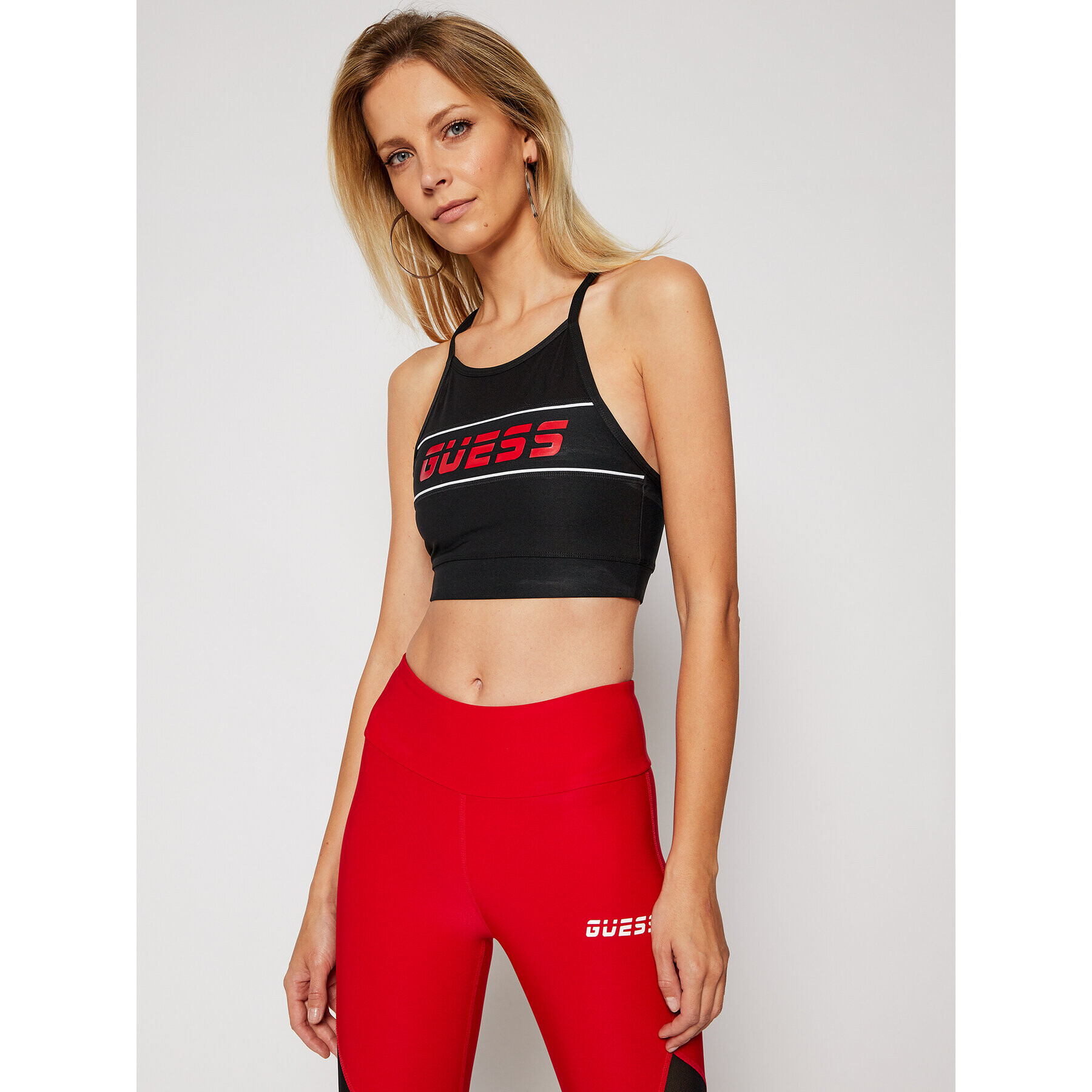 Guess Топ Active Bra O0BA75 MC01P Черен Slim Fit - Pepit.bg