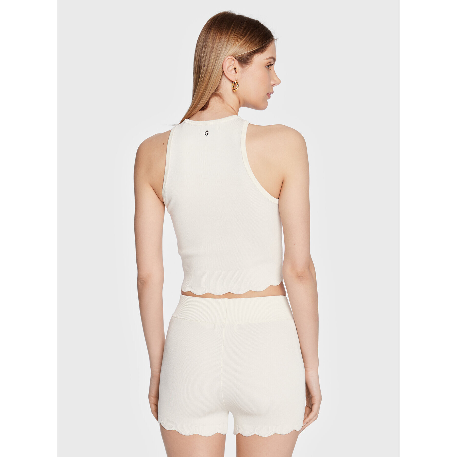 Guess топ Ada W3GZ00 Z2Z80 Екрю Regular Fit - Pepit.bg
