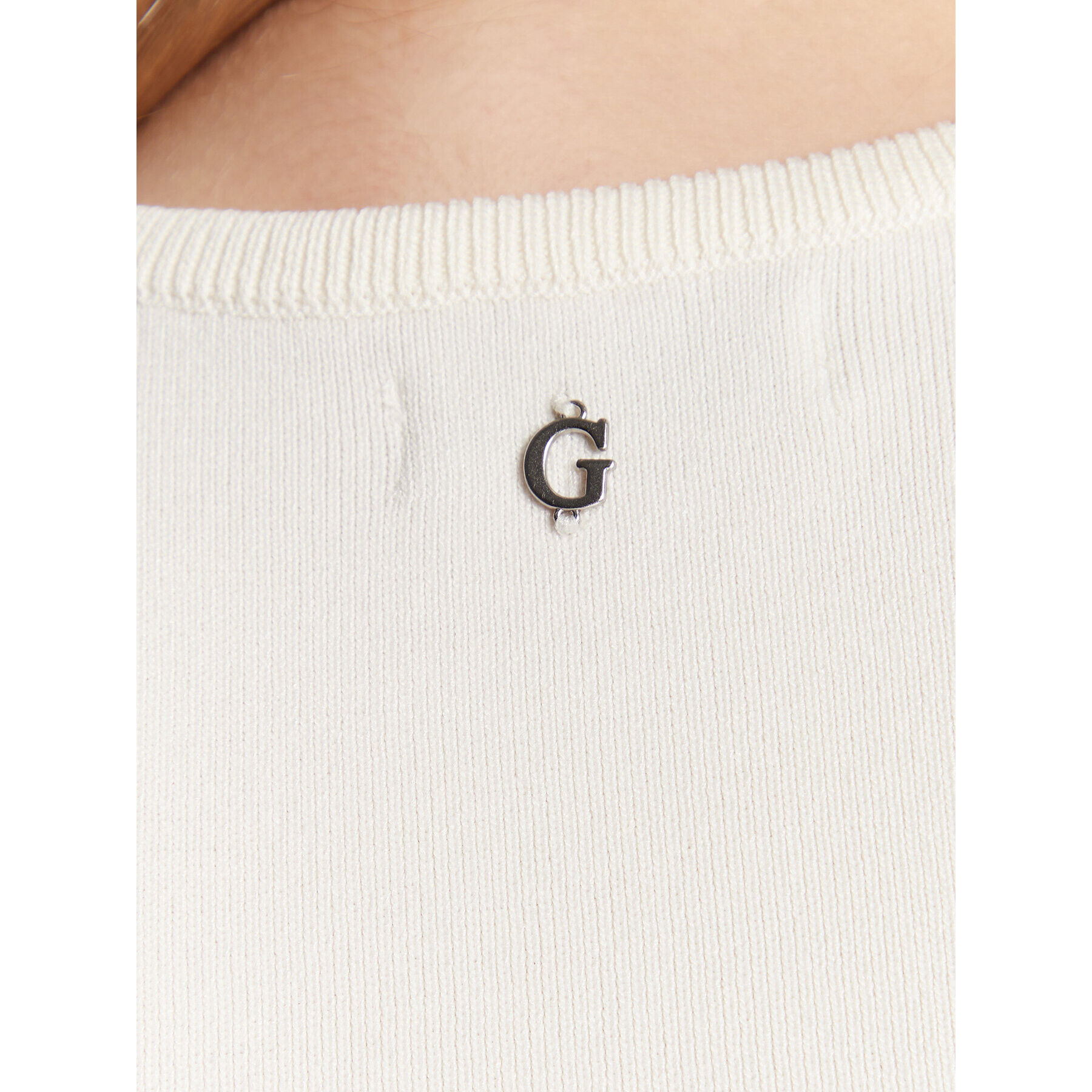 Guess топ Ada W3GZ00 Z2Z80 Екрю Regular Fit - Pepit.bg