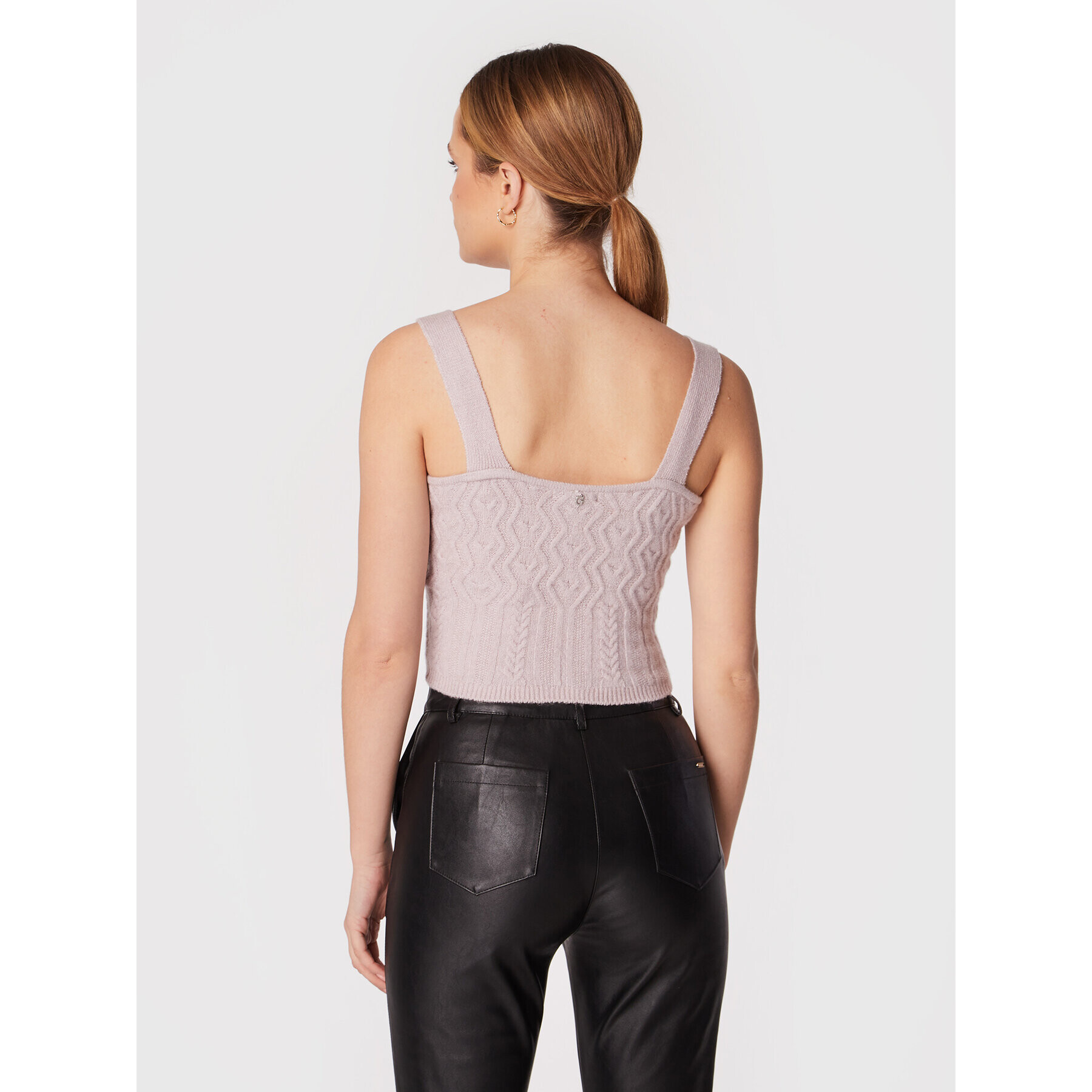 Guess топ Blaire W2BR59 Z2QA0 Розов Slim Fit - Pepit.bg