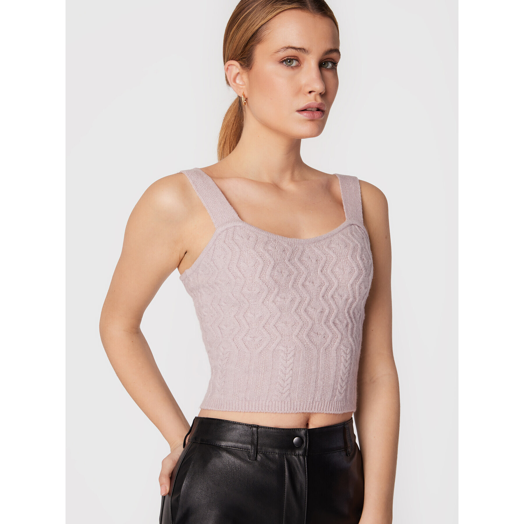 Guess топ Blaire W2BR59 Z2QA0 Розов Slim Fit - Pepit.bg