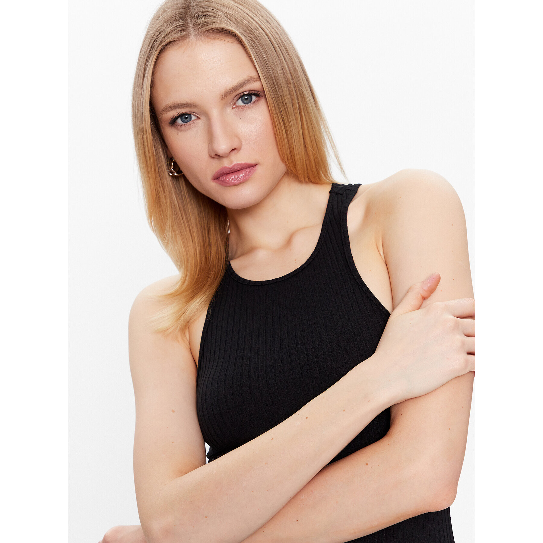 Guess топ Dionne W3GP22 KBPF0 Черен Slim Fit - Pepit.bg