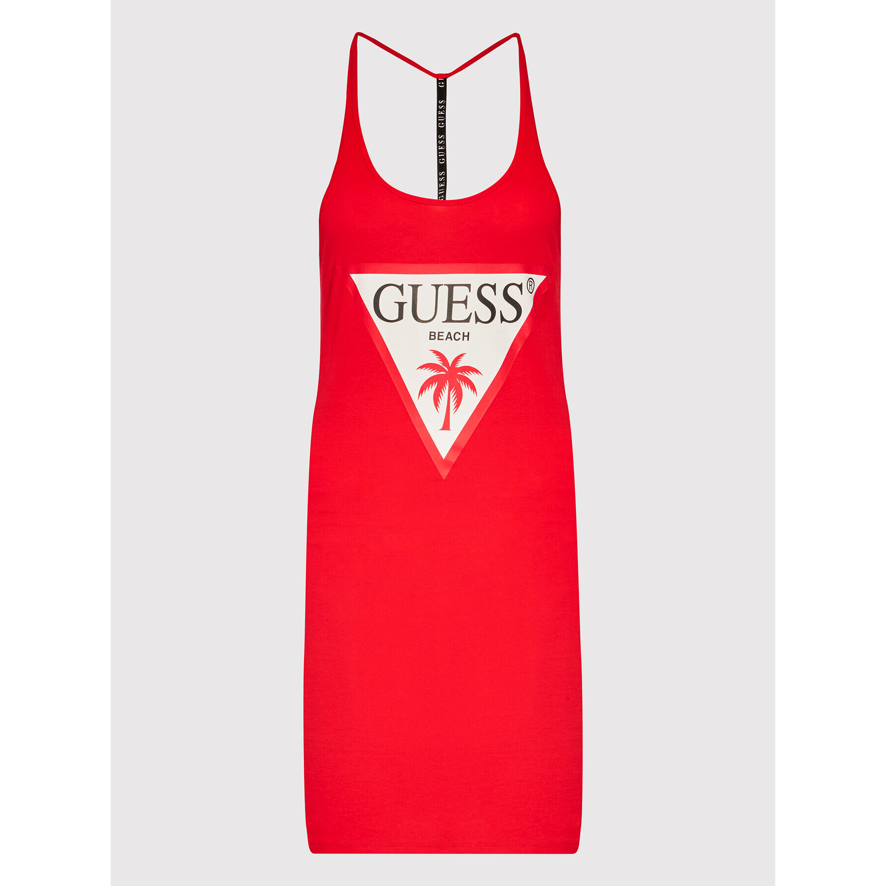 Guess топ E02I02 K8FY0 Червен Regular Fit - Pepit.bg