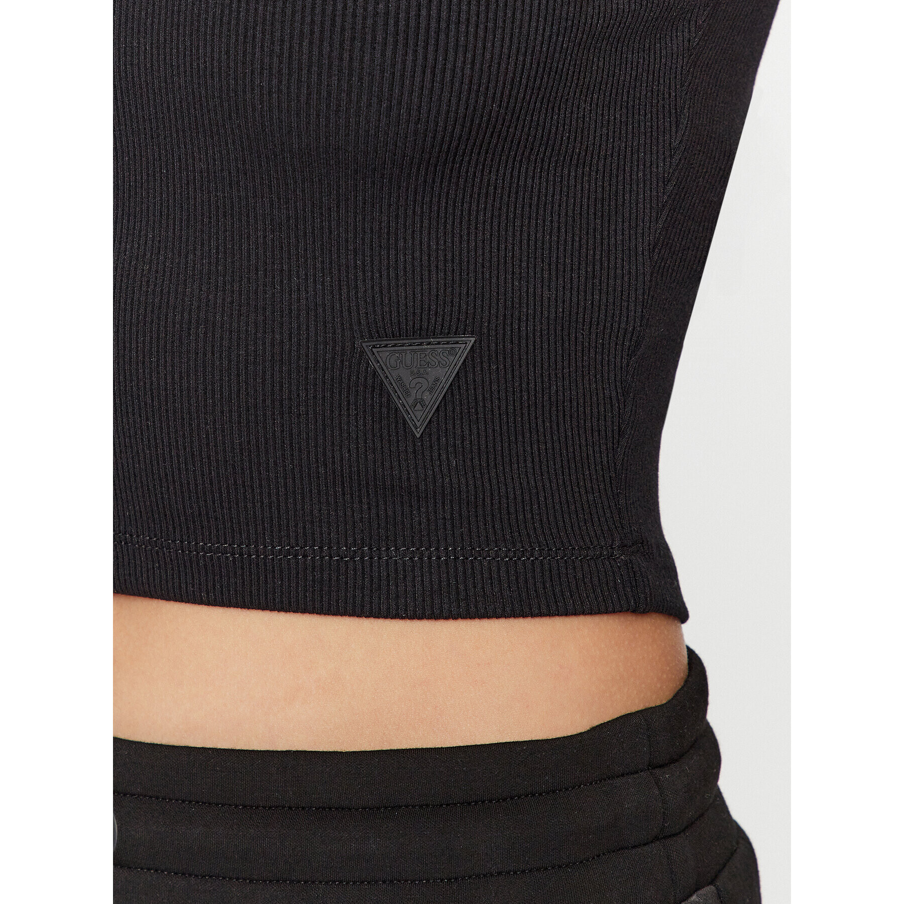Guess топ Edie V3GP19 K8RT2 Черен Slim Fit - Pepit.bg