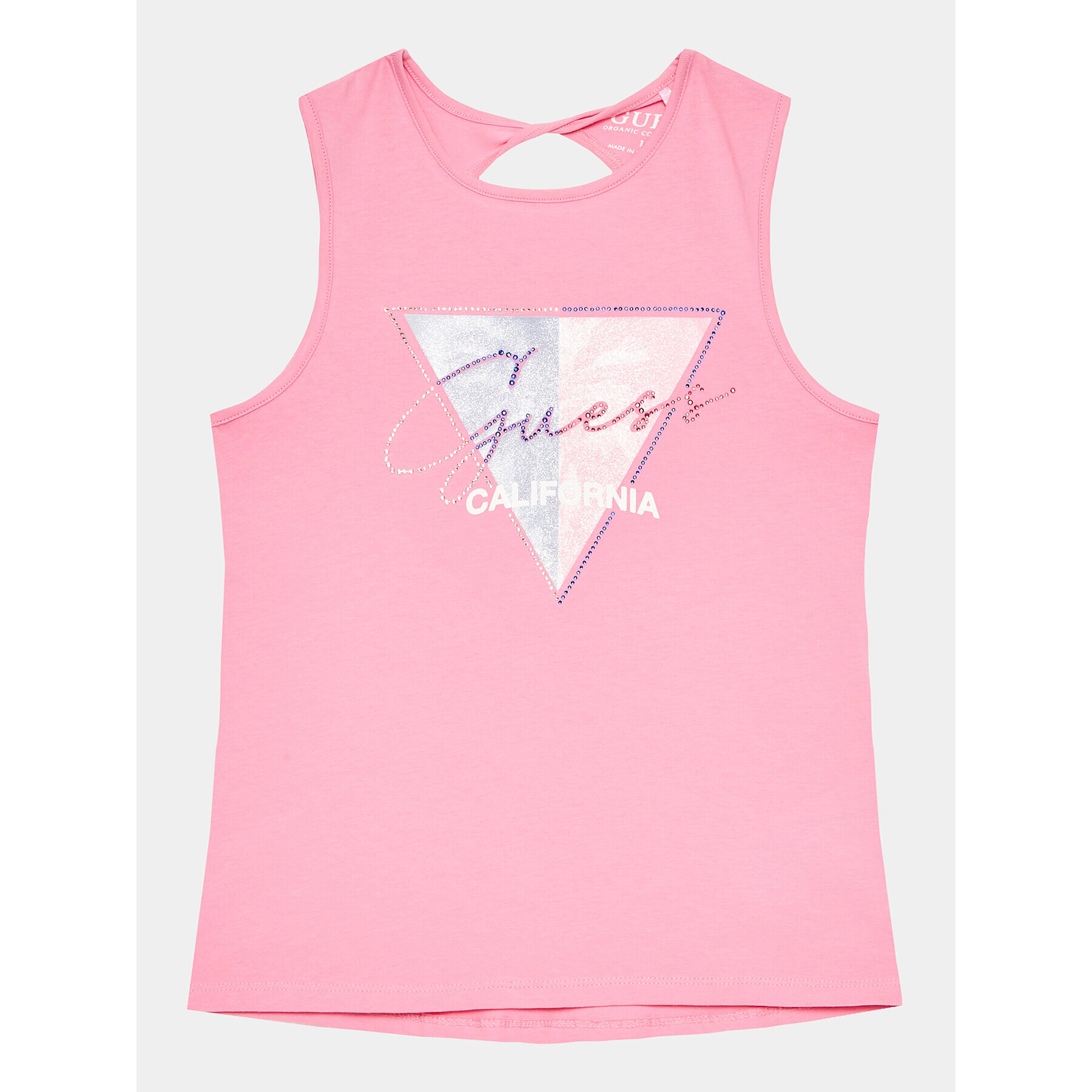 Guess топ J3GI23 K6YW1 Розов Regular Fit - Pepit.bg