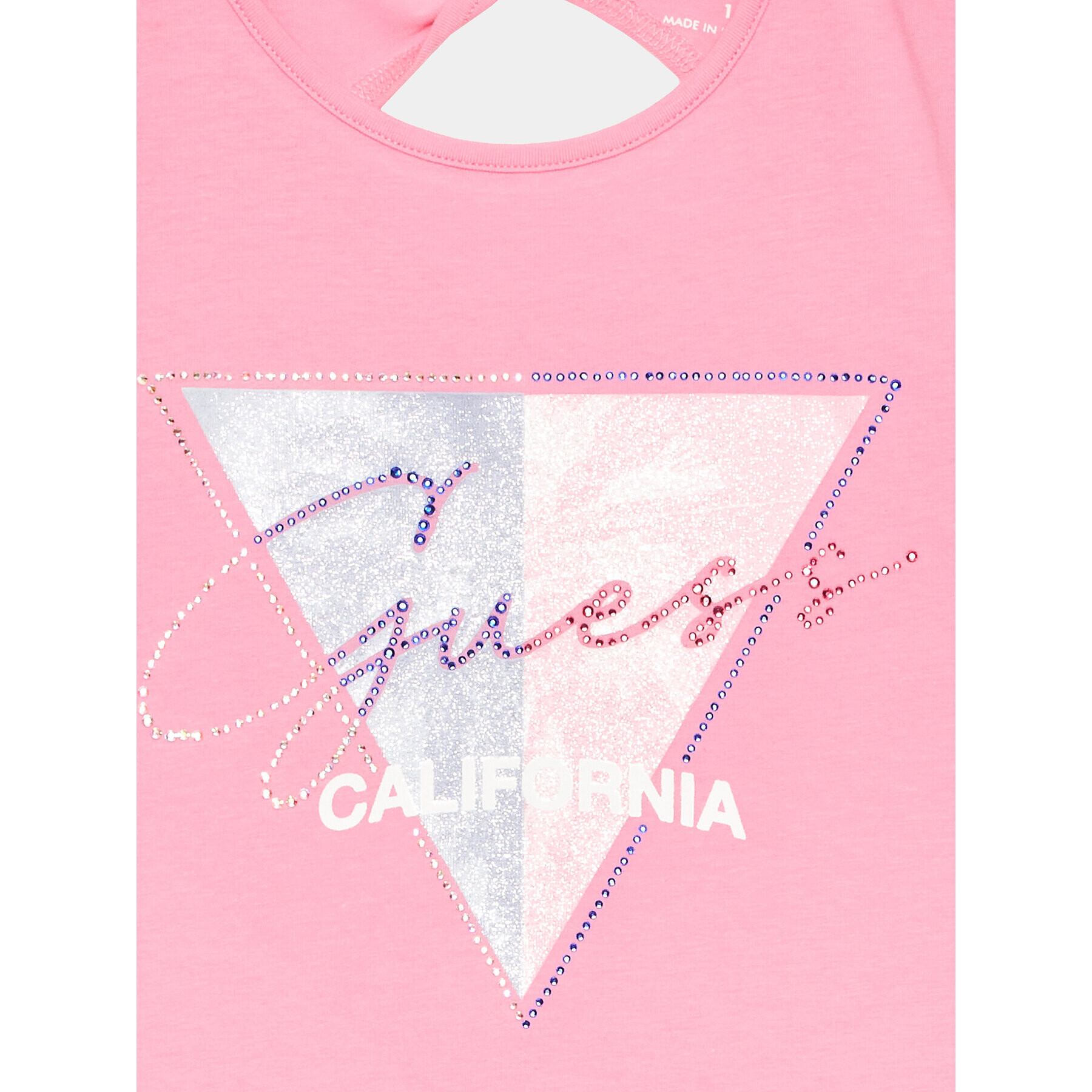 Guess топ J3GI23 K6YW1 Розов Regular Fit - Pepit.bg