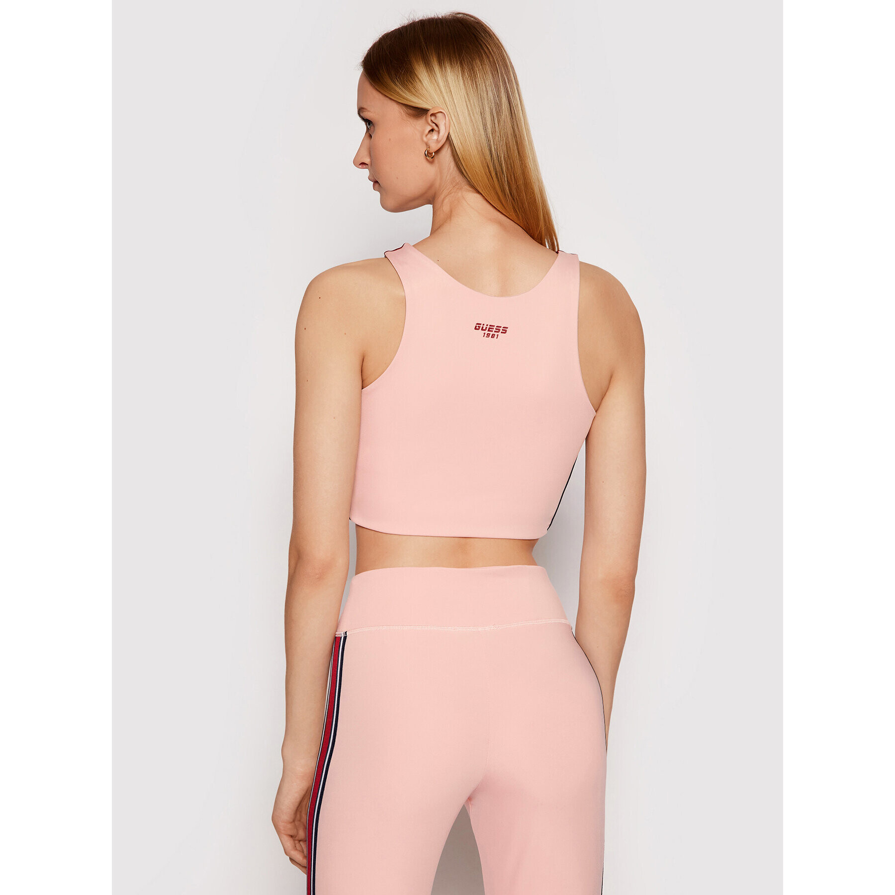 Guess топ O1RA33 MC04E Розов Slim Fit - Pepit.bg