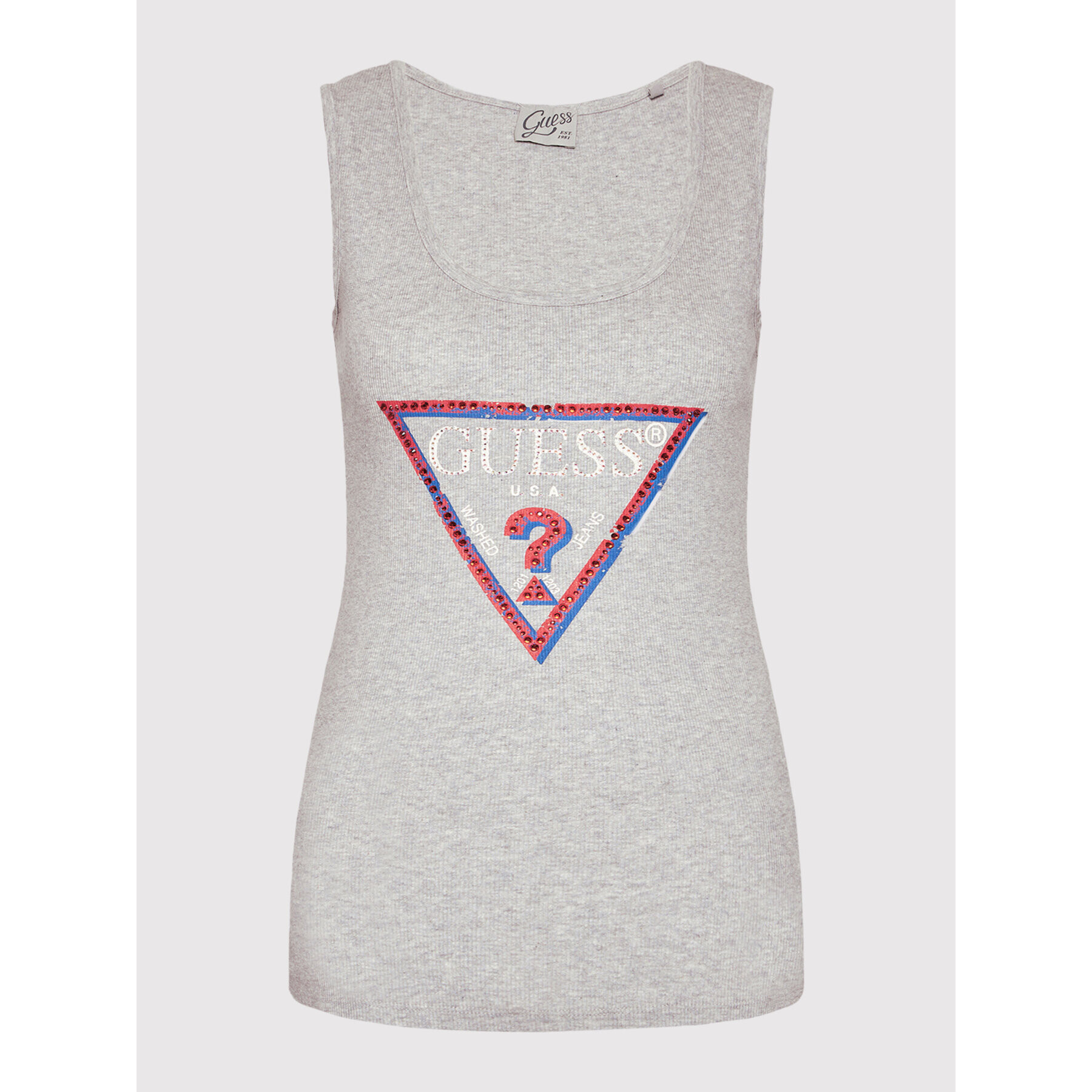 Guess топ Olympia W1YP49 K1811 Сив Regular Fit - Pepit.bg