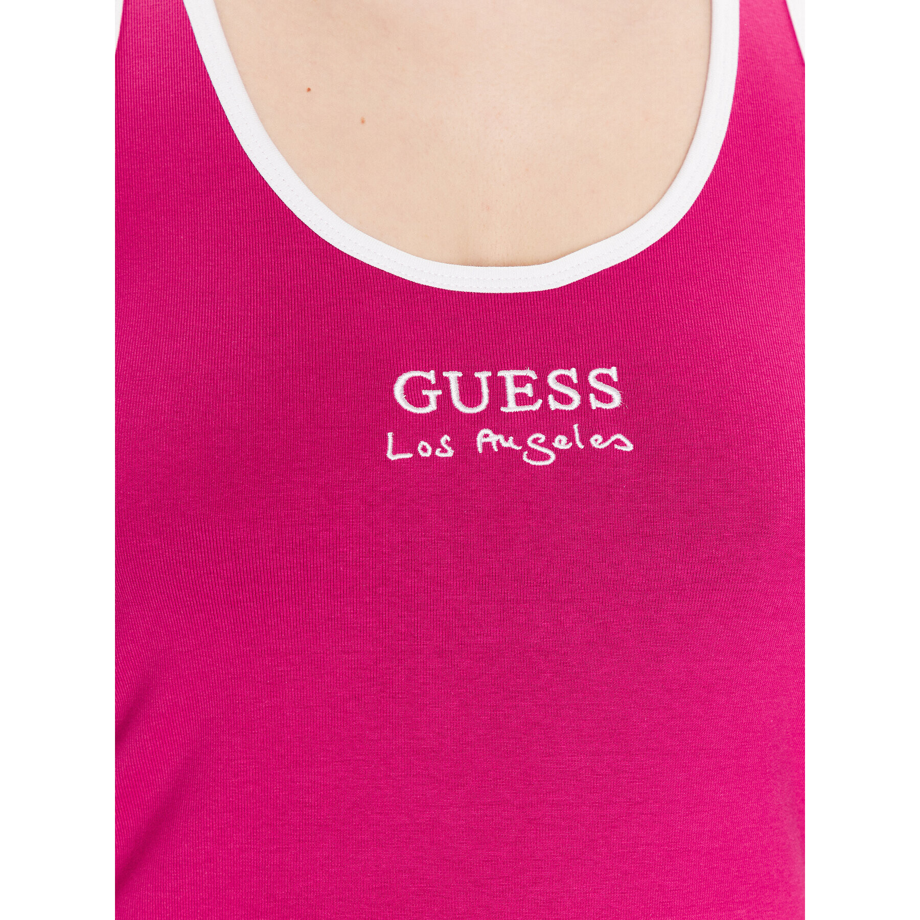 Guess топ Sporty E3GP05 KBP41 Розов Slim Fit - Pepit.bg