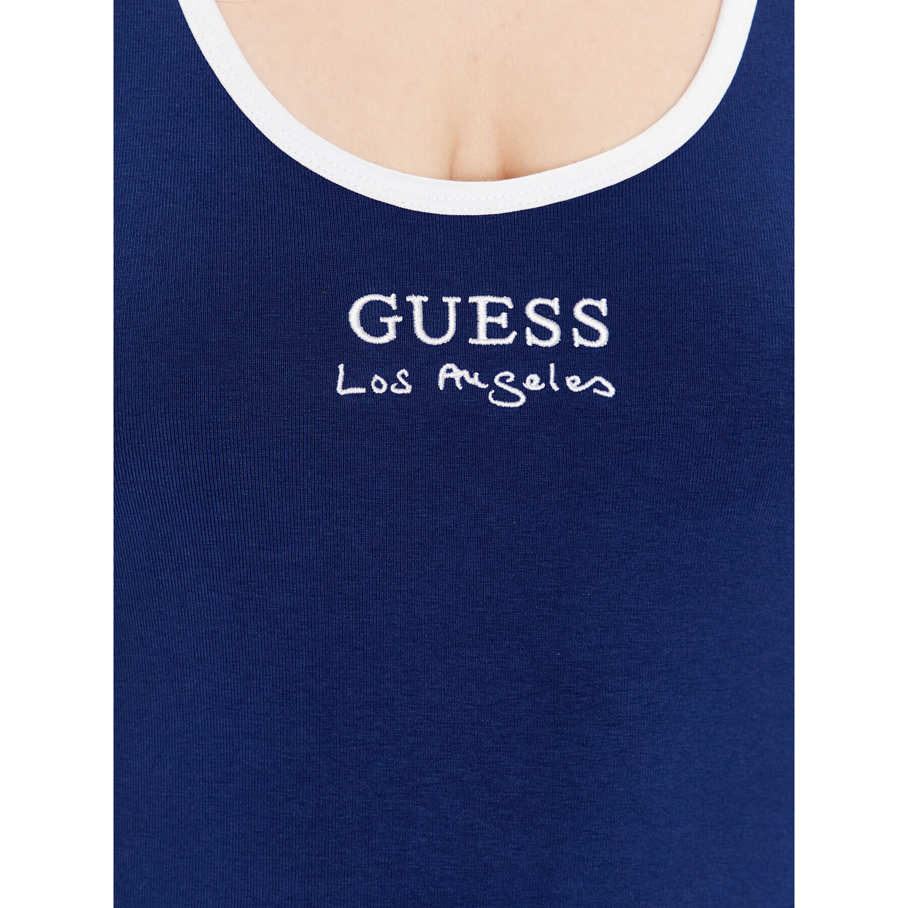 Guess топ Sporty E3GP05 KBP41 Син Slim Fit - Pepit.bg