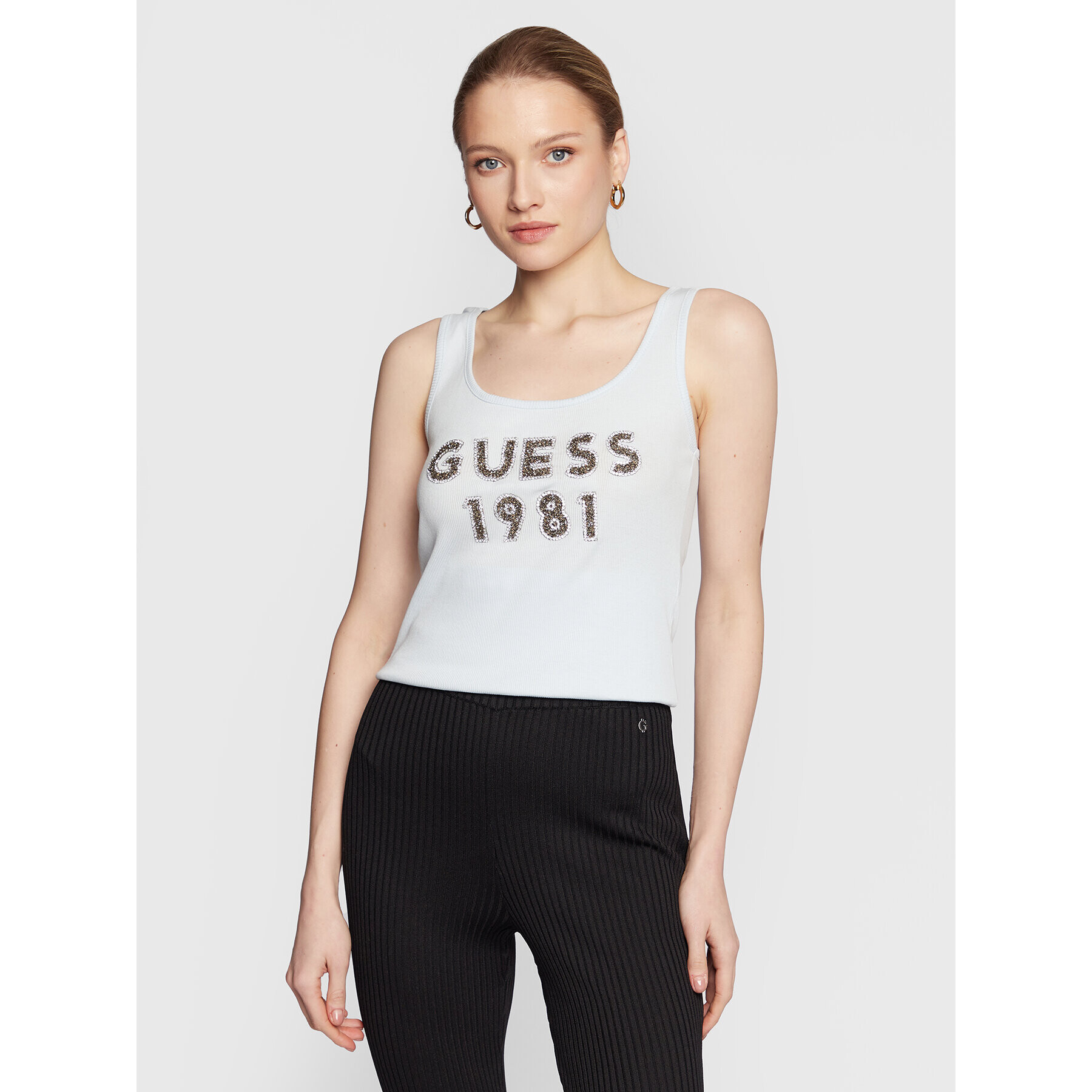 Guess топ Tank Top W3RP07 K1814 Син Slim Fit - Pepit.bg