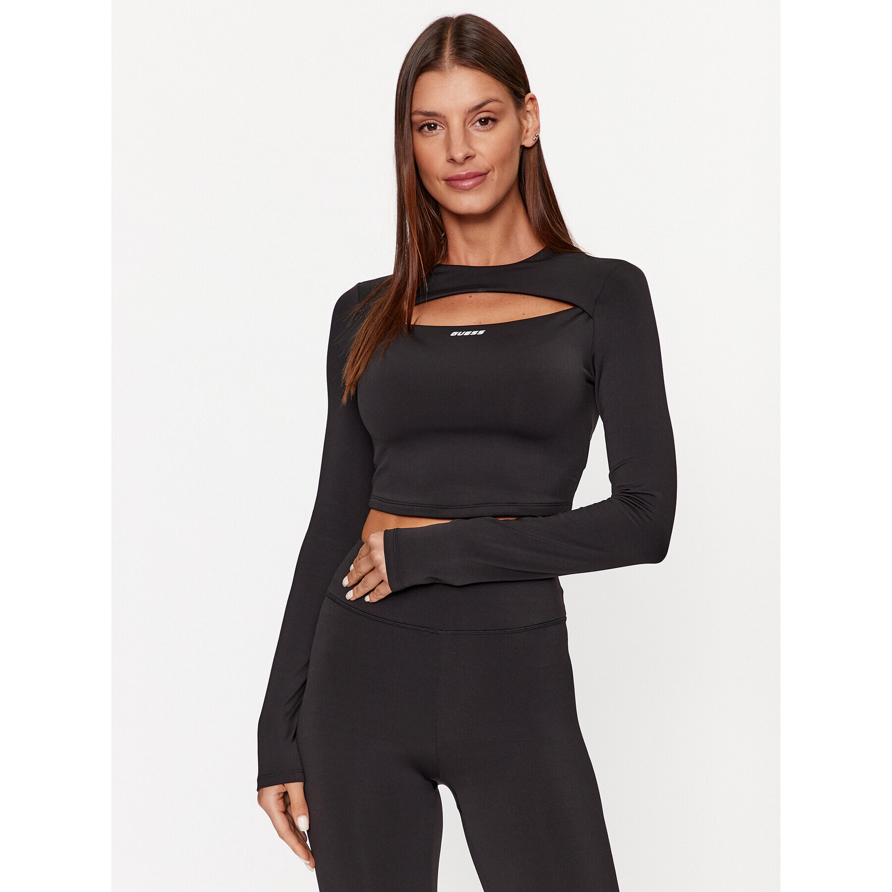 Guess топ V3BP00 MC04Z Черен Regular Fit - Pepit.bg
