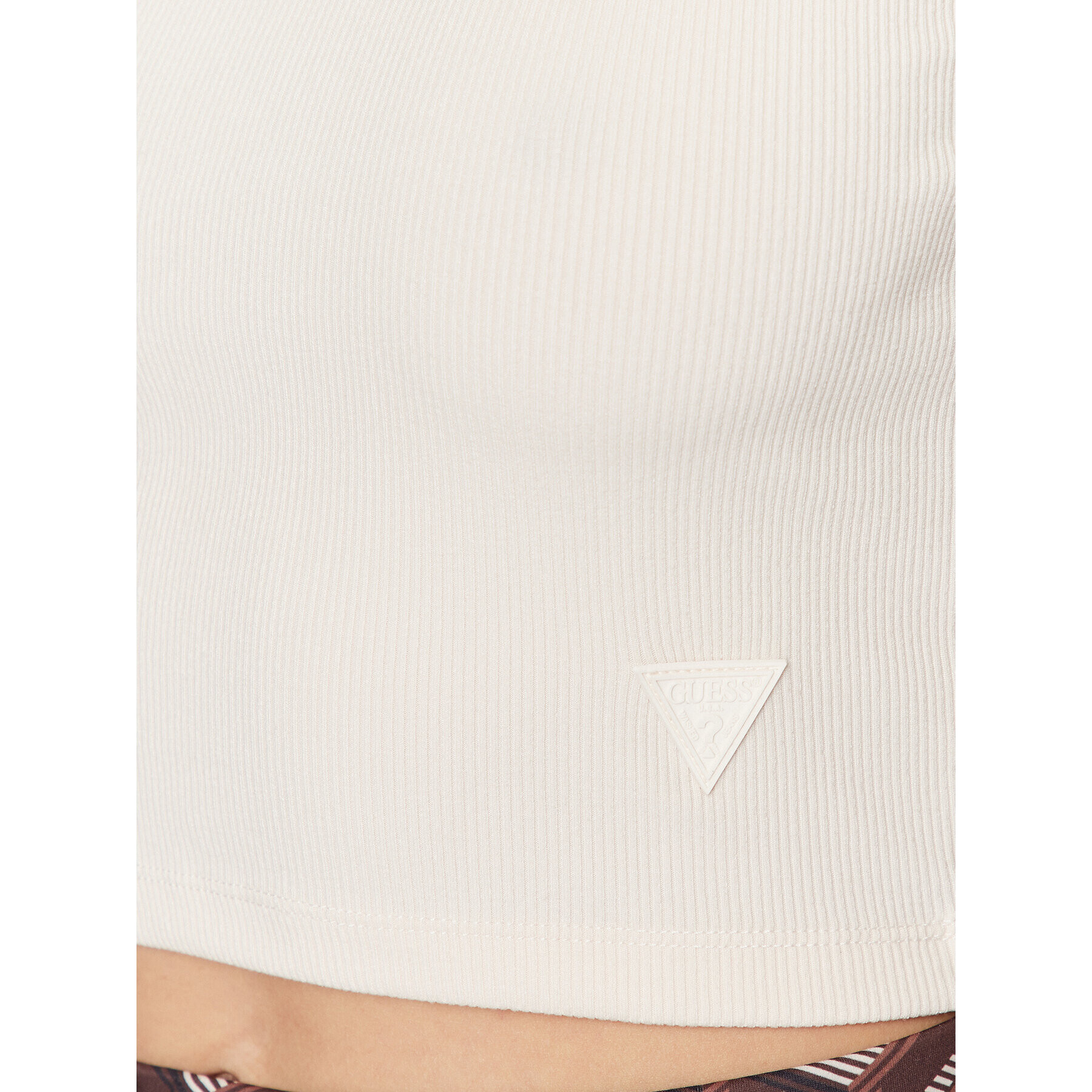 Guess топ V3GP19 K8RT2 Бежов Slim Fit - Pepit.bg
