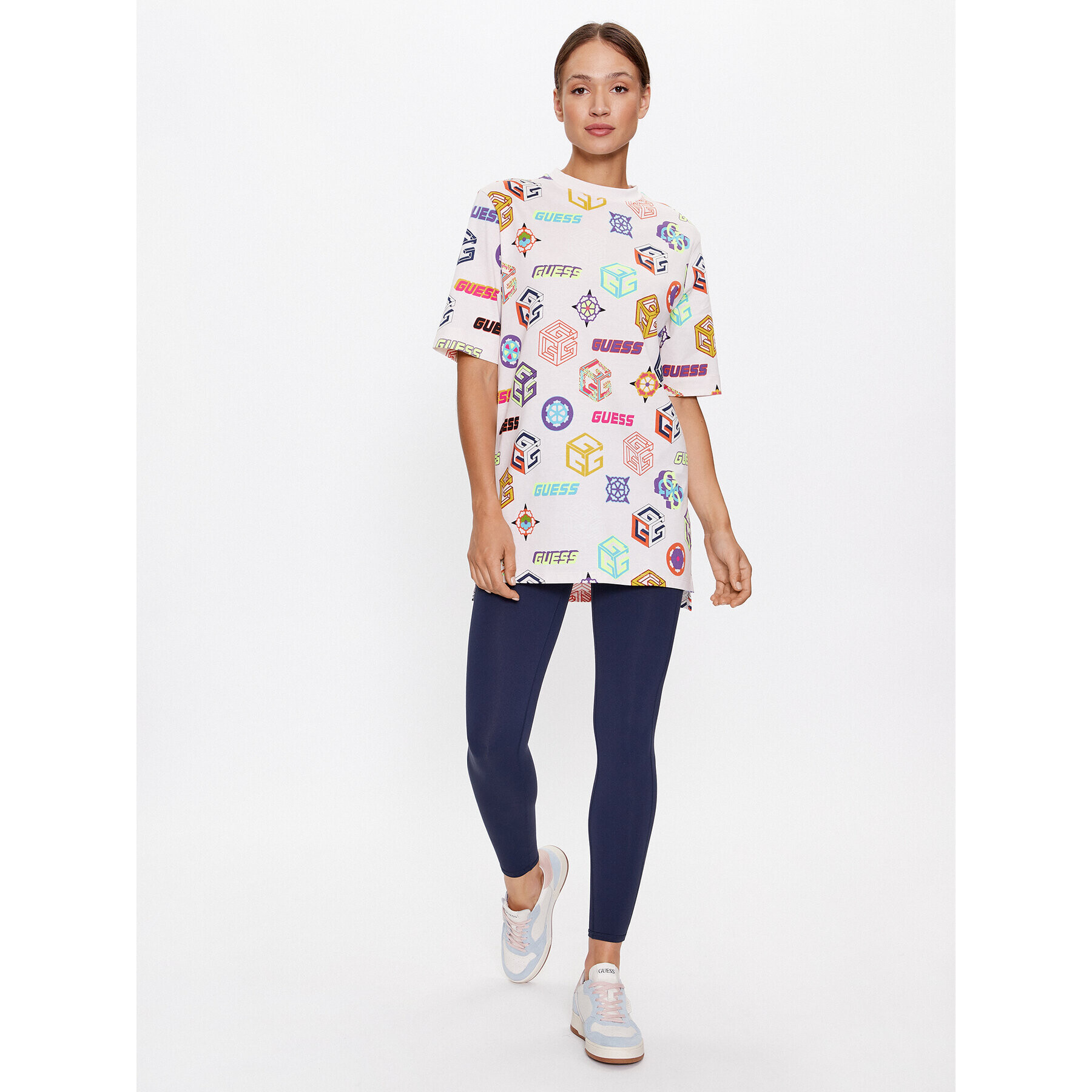 Guess Тишърт V3YI05 I3Z14 Цветен Oversize - Pepit.bg