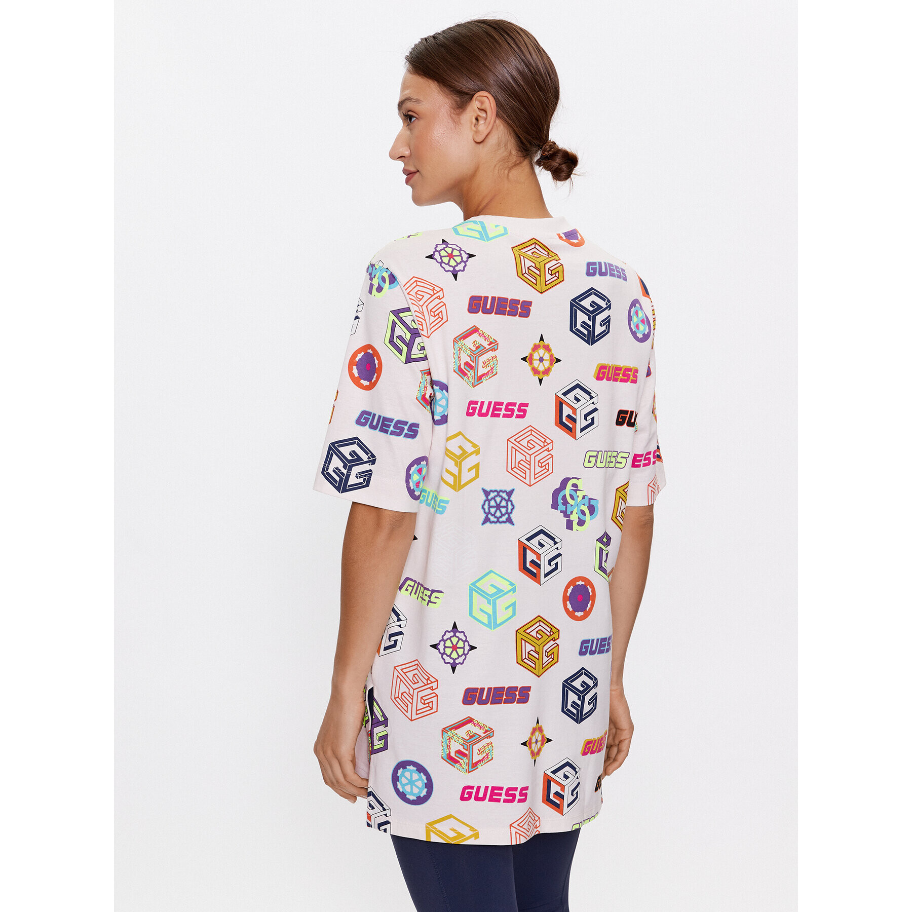 Guess Тишърт V3YI05 I3Z14 Цветен Oversize - Pepit.bg