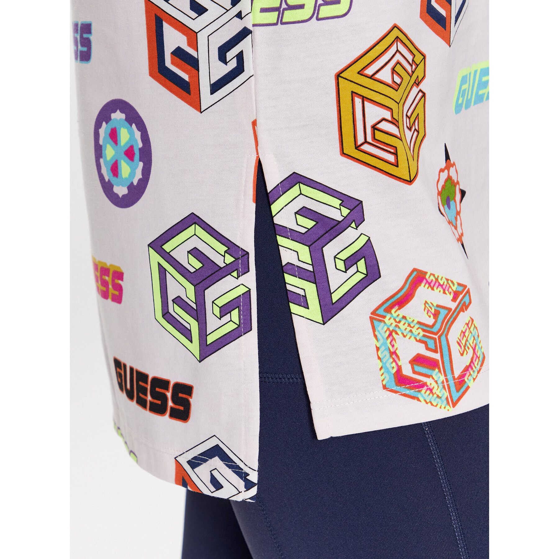 Guess Тишърт V3YI05 I3Z14 Цветен Oversize - Pepit.bg