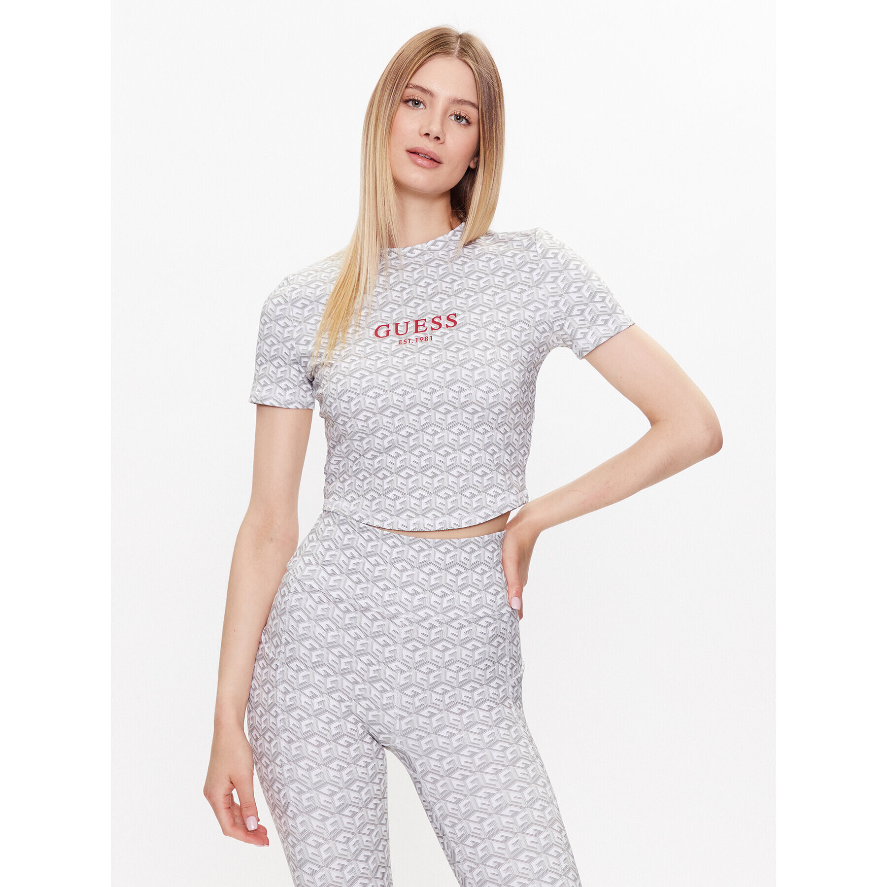 Guess топ V3YP15 MC03W Сив Slim Fit - Pepit.bg