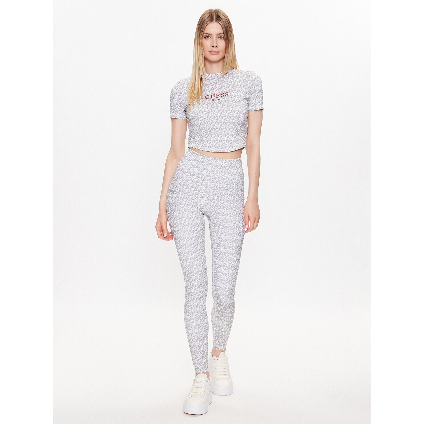 Guess топ V3YP15 MC03W Сив Slim Fit - Pepit.bg