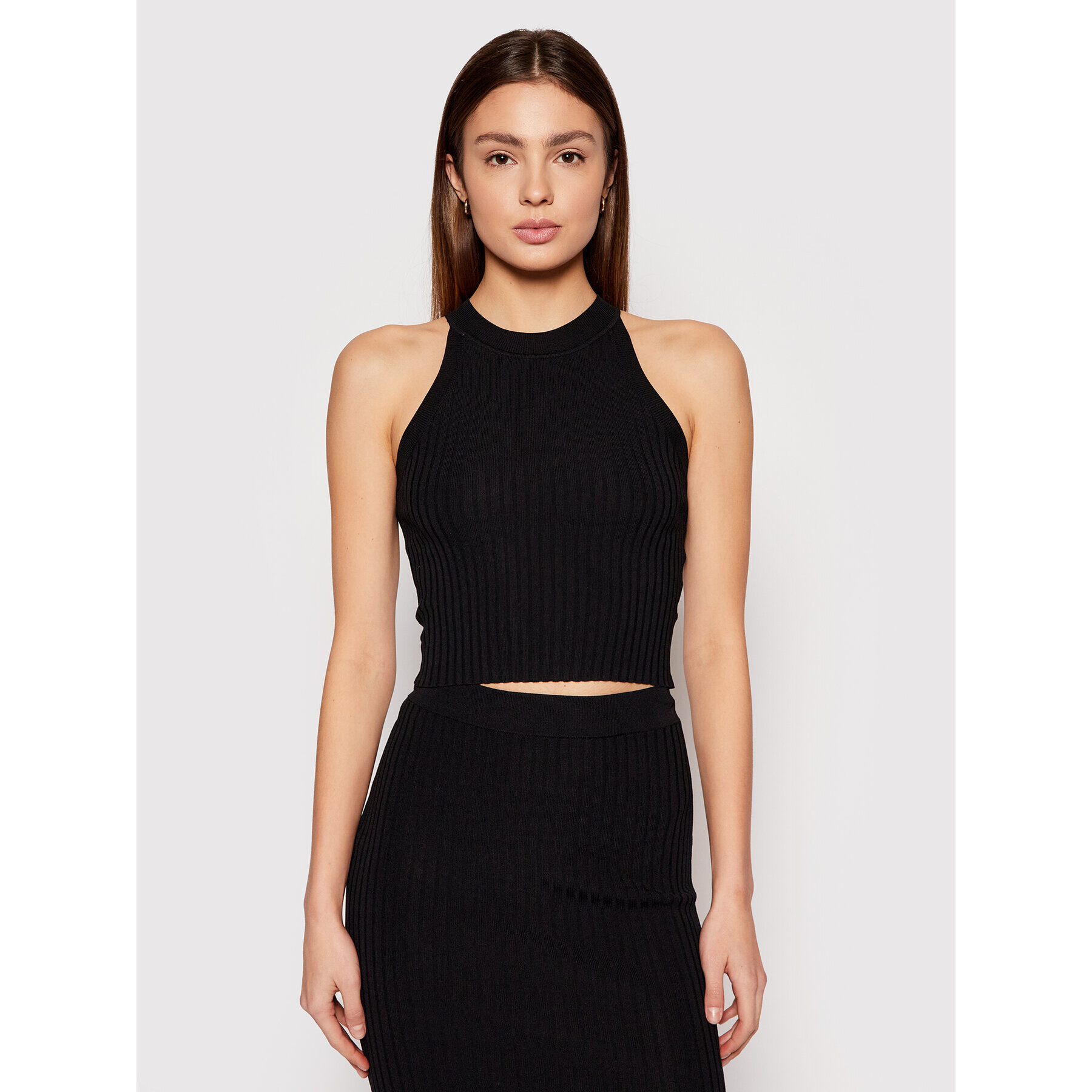 Guess топ W1GR98 Z2U00 Черен Slim Fit - Pepit.bg