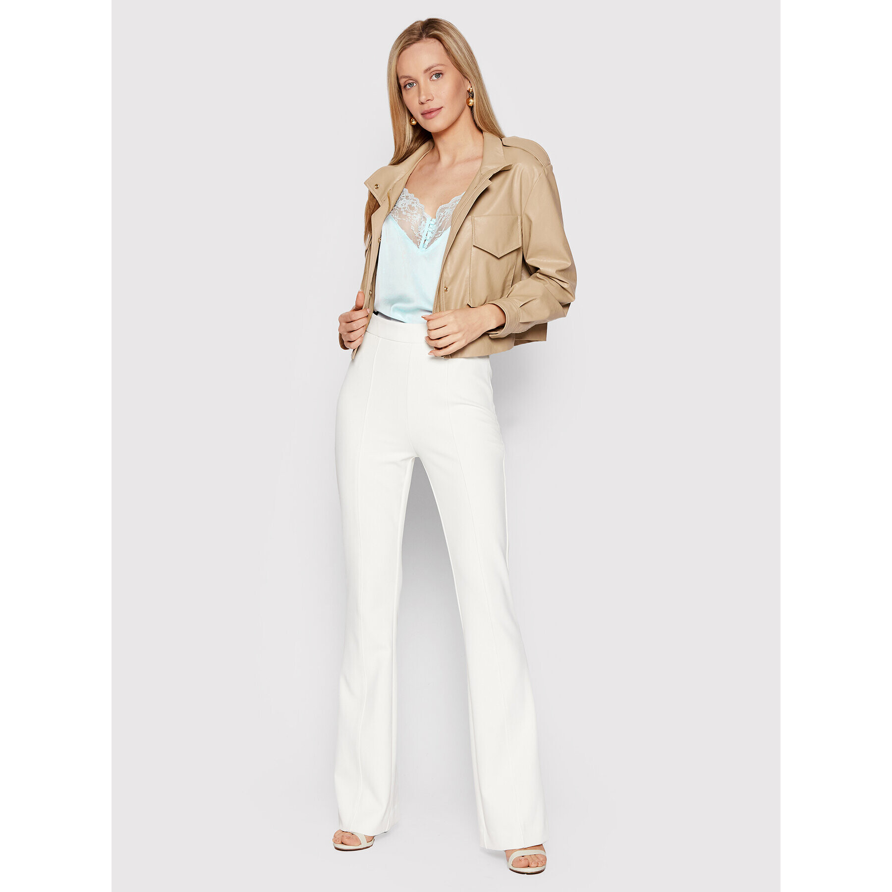 Guess топ W2GH44 WD8G2 Син Regular Fit - Pepit.bg