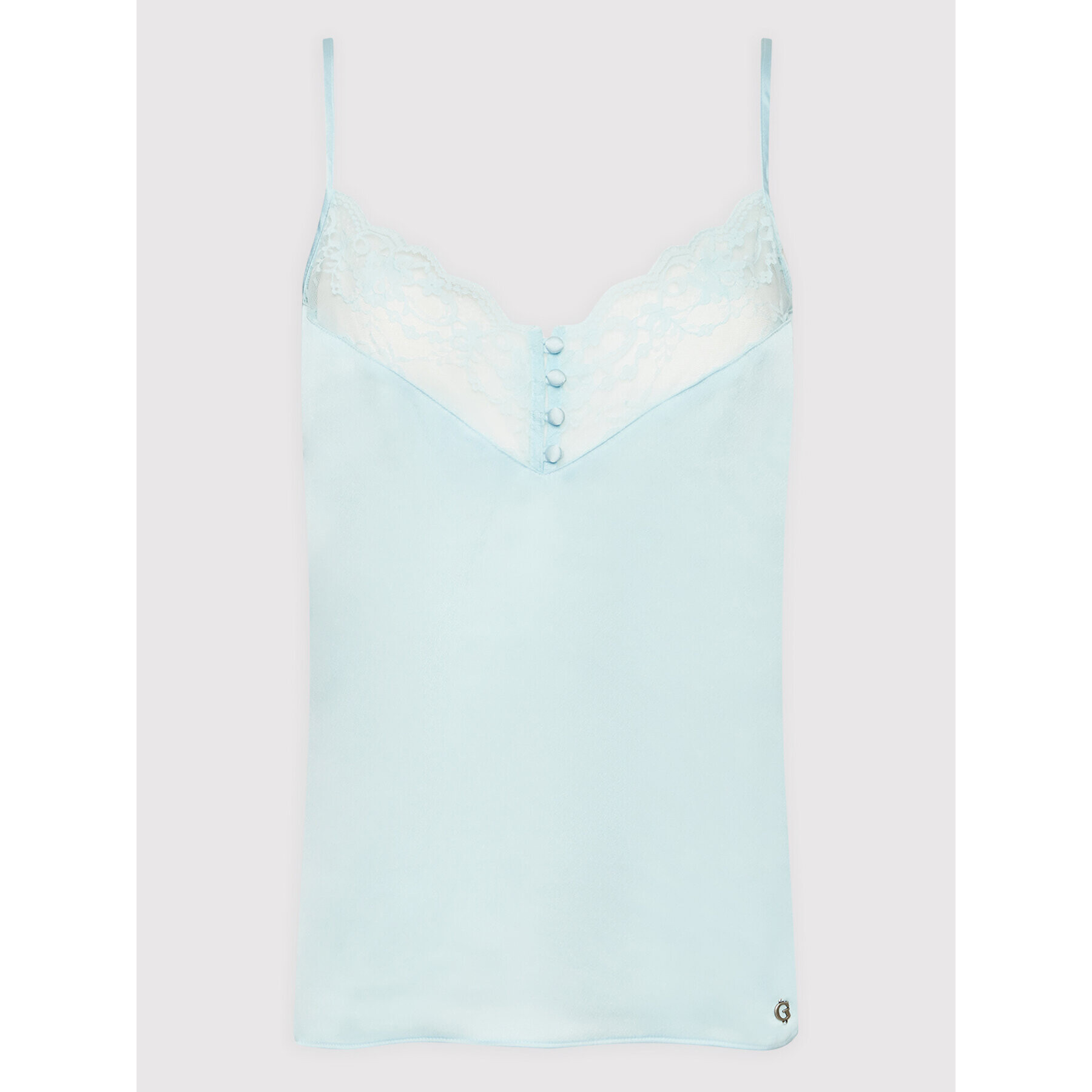 Guess топ W2GH44 WD8G2 Син Regular Fit - Pepit.bg