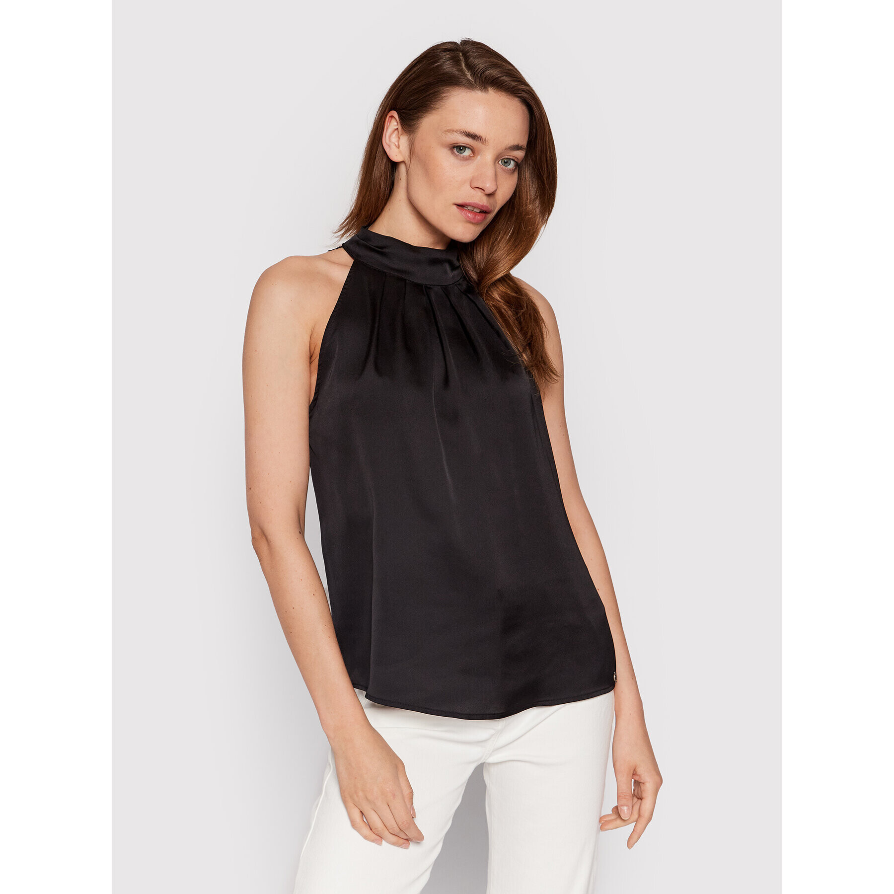 Guess топ W2YH43 WD8G2 Черен Regular Fit - Pepit.bg