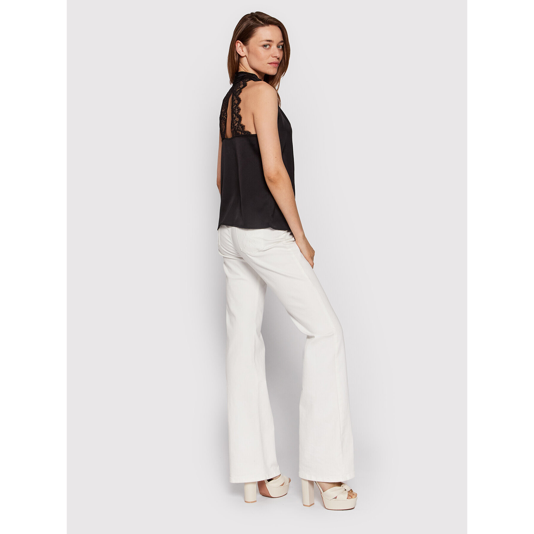 Guess топ W2YH43 WD8G2 Черен Regular Fit - Pepit.bg