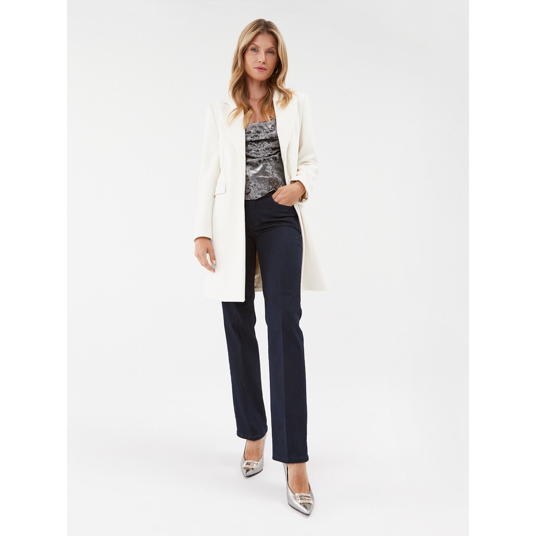 Guess топ W3BH61 WFQA0 Сив Regular Fit - Pepit.bg