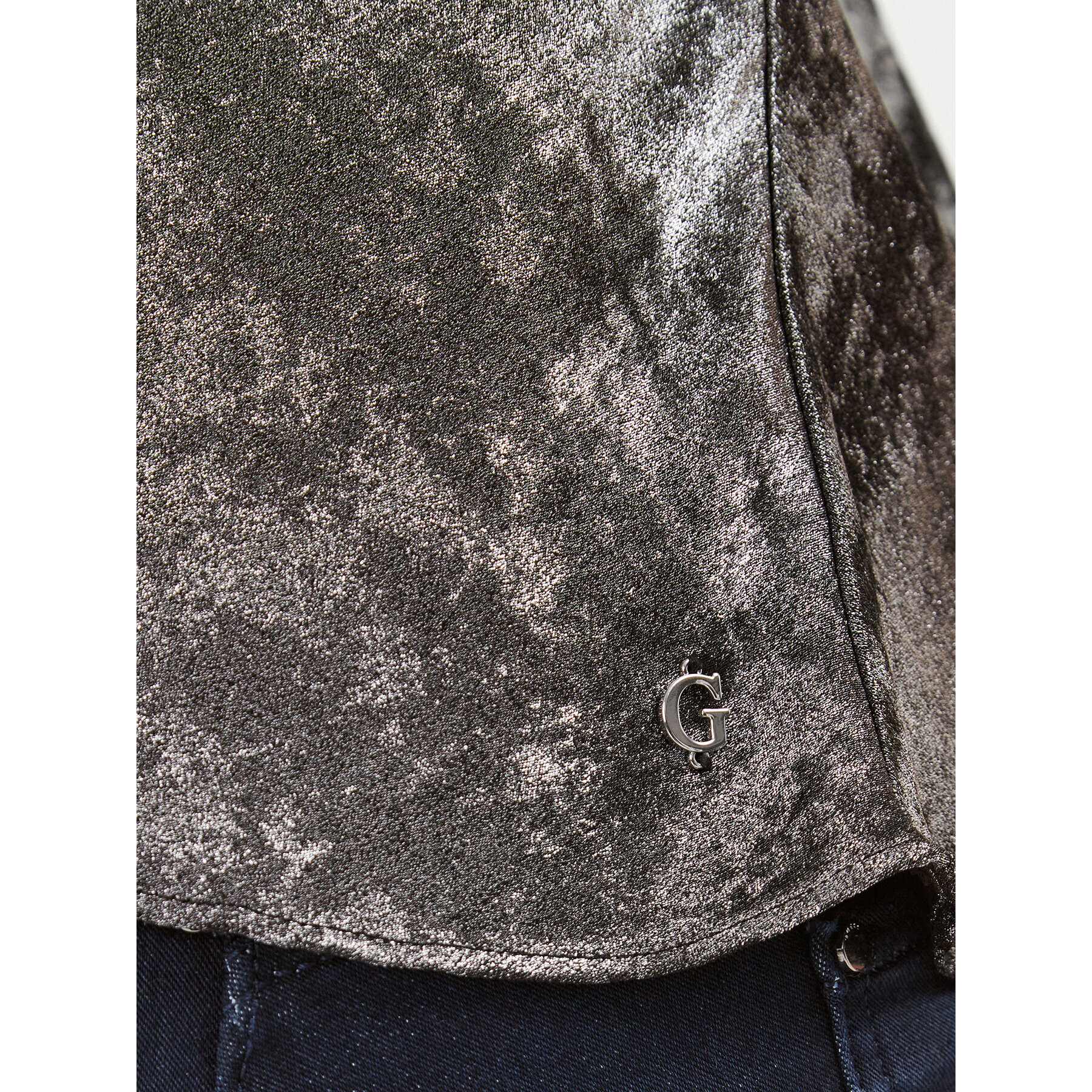Guess топ W3BH61 WFQA0 Сив Regular Fit - Pepit.bg