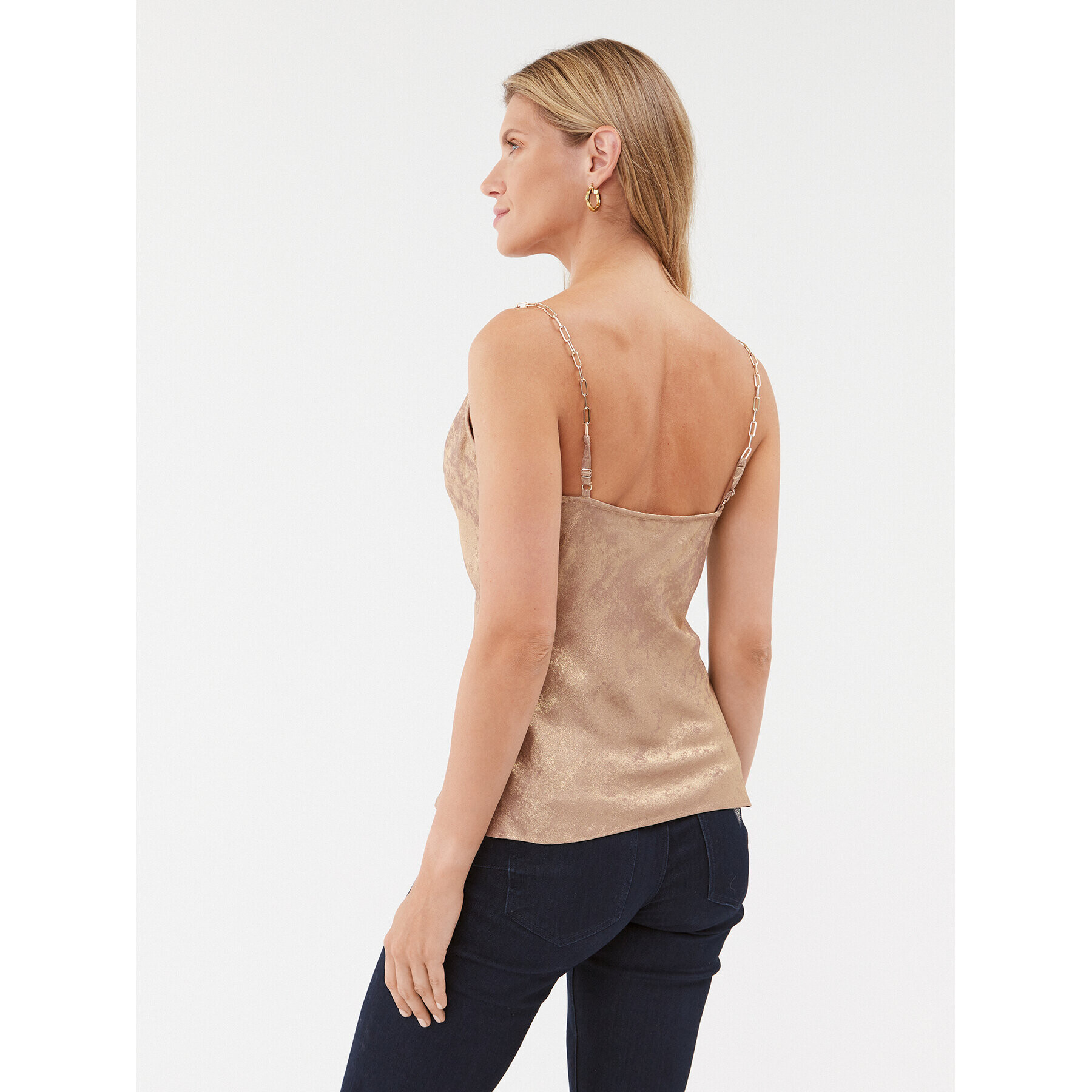 Guess топ W3BH61 WFQA0 Златист Regular Fit - Pepit.bg