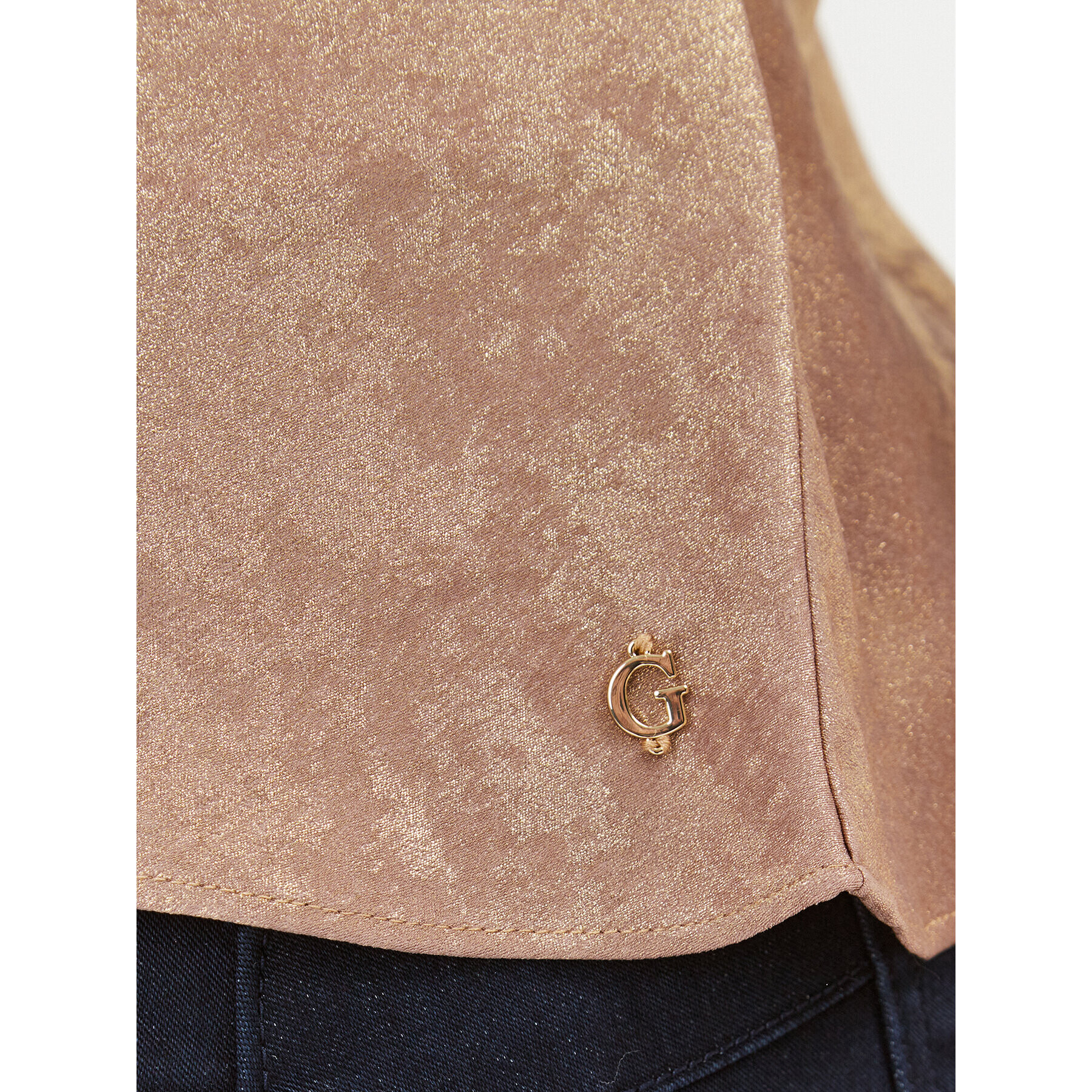 Guess топ W3BH61 WFQA0 Златист Regular Fit - Pepit.bg