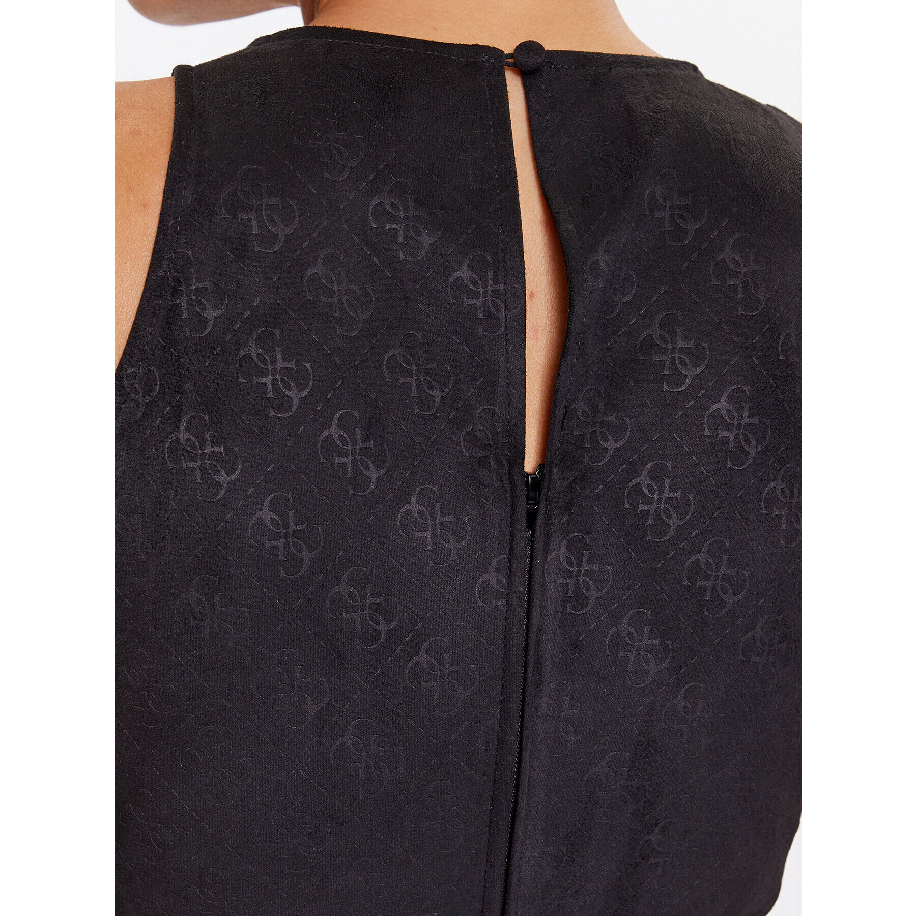 Guess топ W3YH56 WFIY0 Черен Slim Fit - Pepit.bg