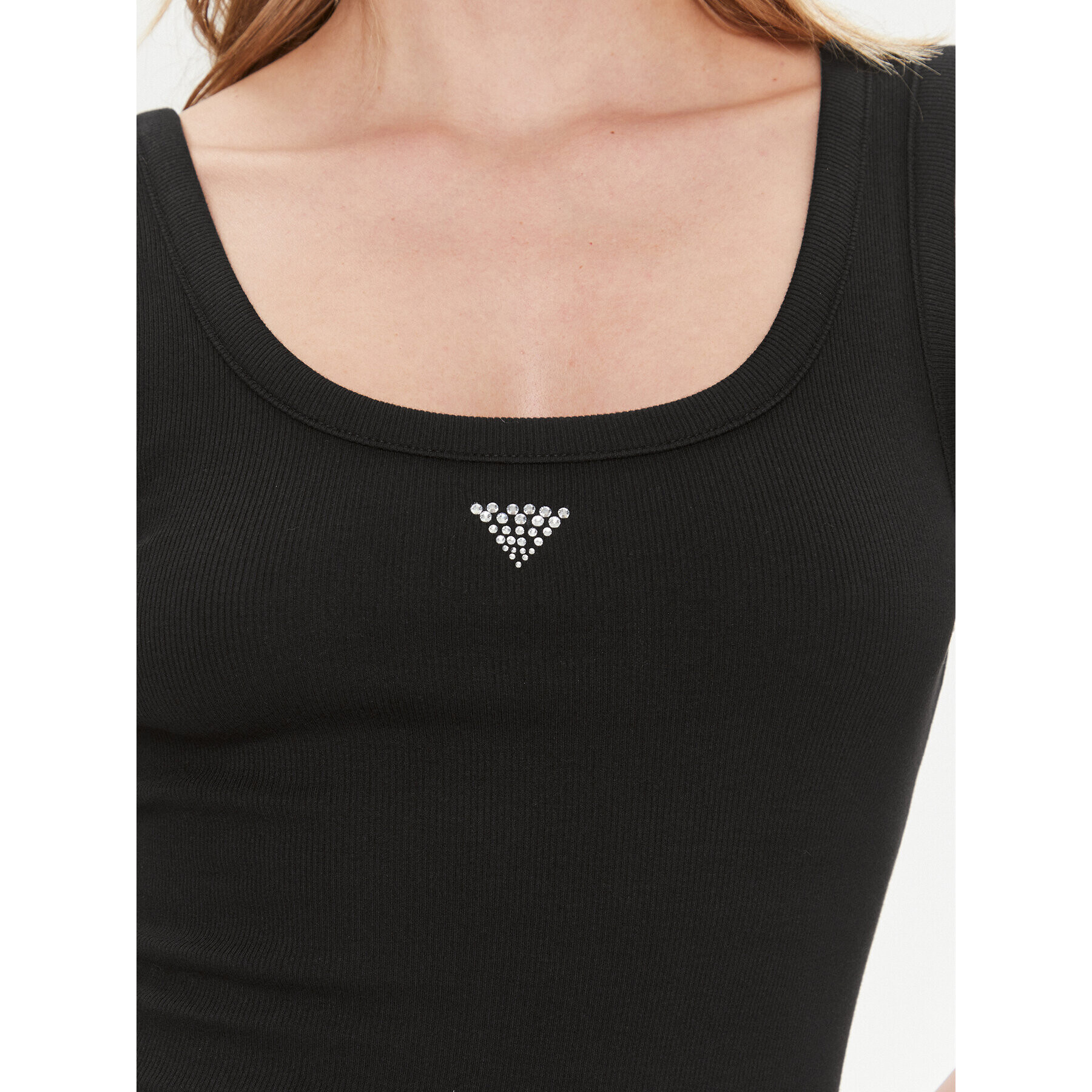 Guess топ W3YP68 KA0H1 Черен Regular Fit - Pepit.bg