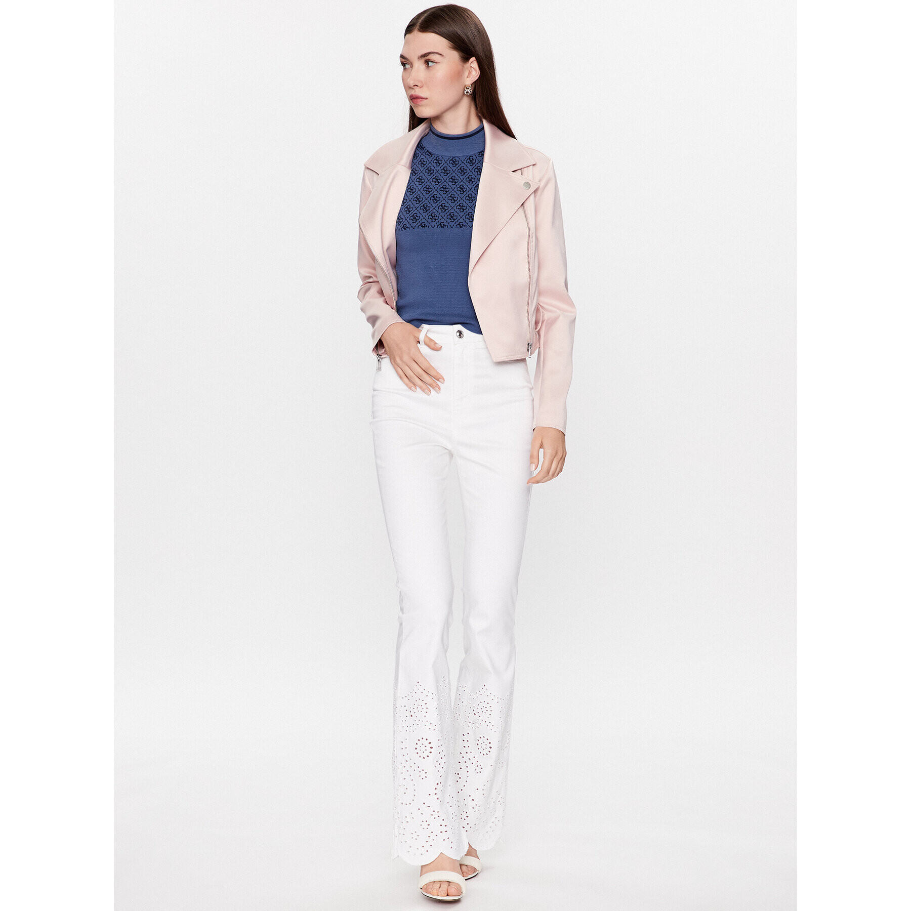 Guess топ W3YR26 Z37K0 Тъмносин Slim Fit - Pepit.bg